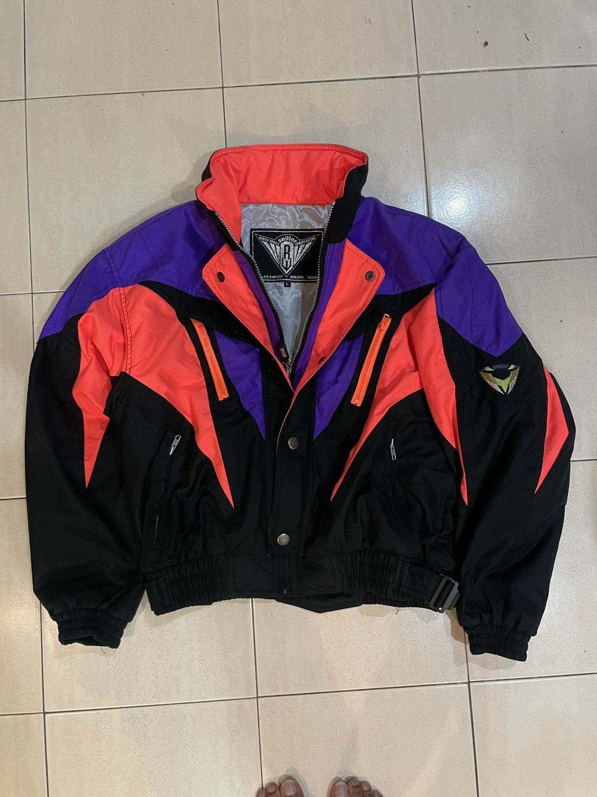 Vintage Vintage Seiller Ski Jacket Bomber Style Jacket Streetwear Size US L / EU 52-54 / 3 - 2 Thumbnail
