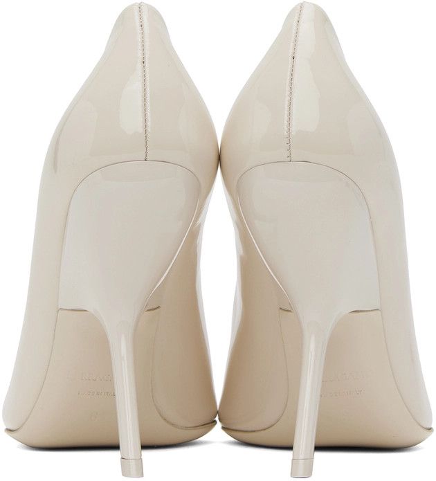Salvatore Ferragamo o1s1rm0924 Era 85 Heels in White Size US 8.5 / IT 38.5 - 2 Thumbnail