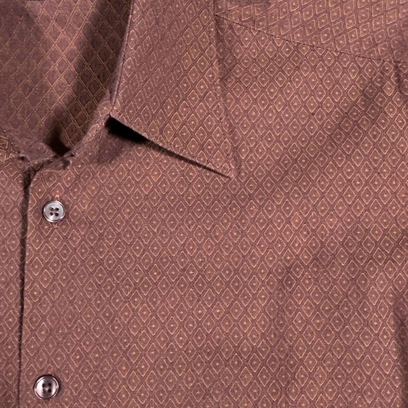 Hugo Boss VINTAGE HUGO BOSS Men's Shirt Long Sleeve Button-Up Collared Cotton Geometric 90s Fall Spring Summer Winter Size US S / EU 44-46 / 1 - 4 Thumbnail