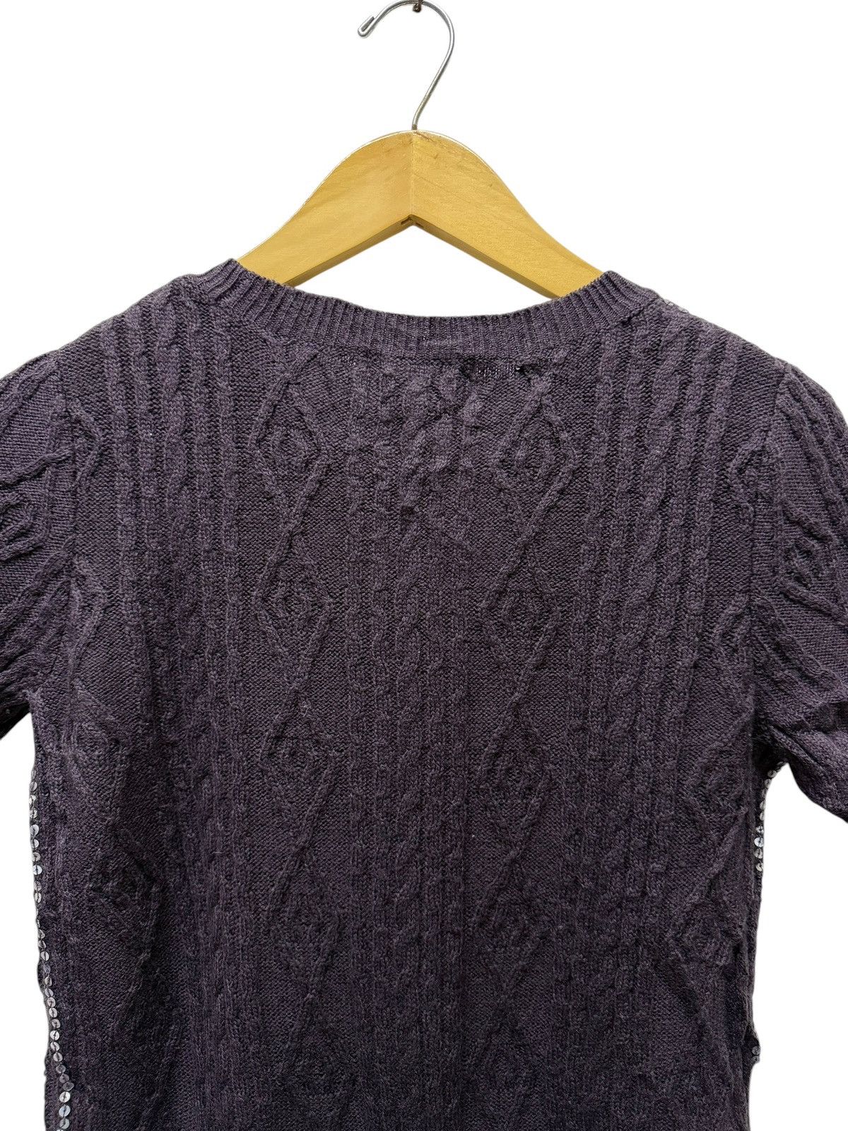 Aran Isles Knitwear Vintage Gipsy Blue Crewneck Short Sleeve Knitwear Size S / US 4 / IT 40 - 8 Thumbnail