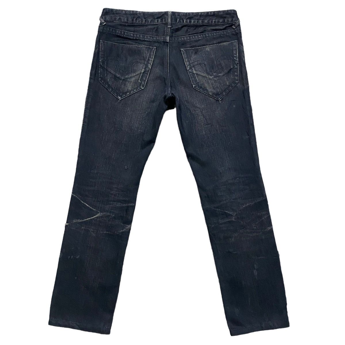 Tornado Mart Tornado Mart Black Denim Thrashed Jeans Size US 30 / EU 46 - 2 Thumbnail