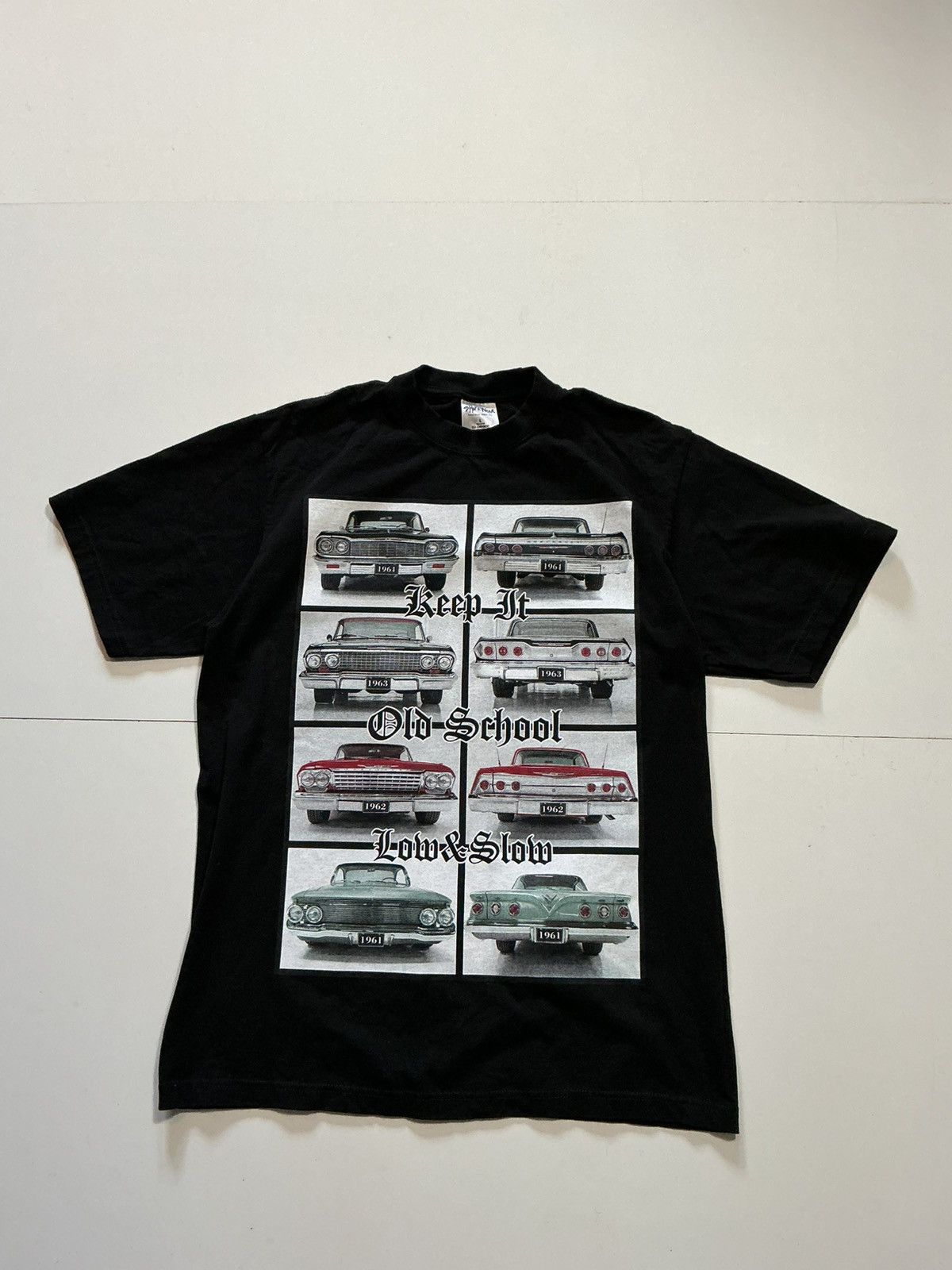 Other Chevy Impala Keep It Old School Slow Lowrider Cars T-Shirt Size US L / EU 52-54 / 3 - 1 Thumbnail