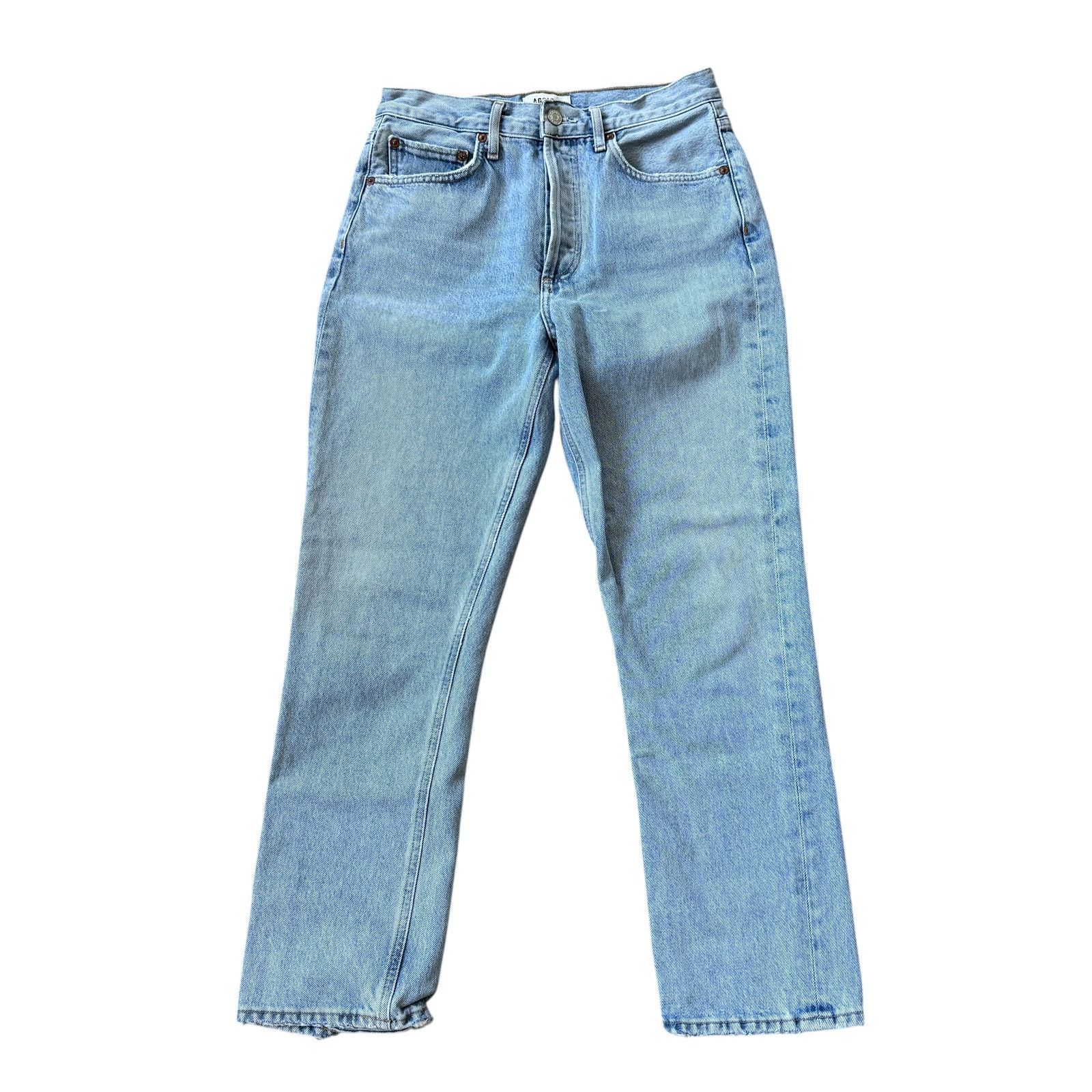 Agolde AGOLDE Riley High Rise Straight Crop Jean Dimension Wash Size 26" / US 2 / IT 38 - 2 Thumbnail