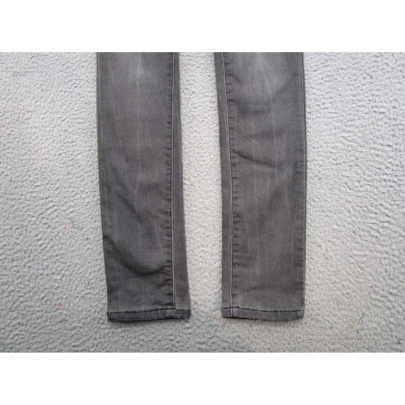 Vintage Maurices Women's Gray Denim Stretch Skinny Jeans XS Reg Cotton Blend Size 26" / US 2 / IT 38 - 2 Thumbnail