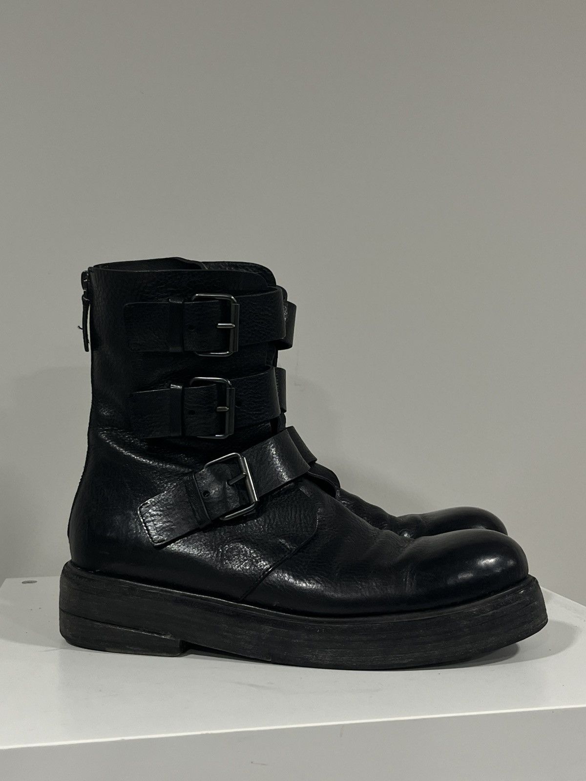Marsell Triple Buckle Boot Black. Size 40 Size US 10 / IT 40 - 1 Thumbnail
