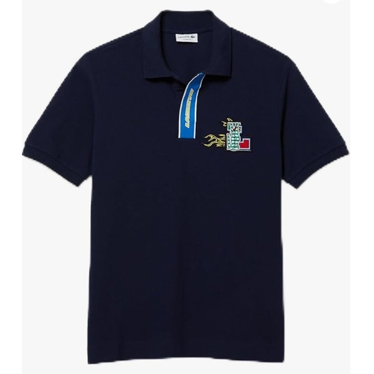 Lacoste Lacoste Men's Contrast Placket and Crocodile Badge Polo S Size US S / EU 44-46 / 1 - 1 Thumbnail