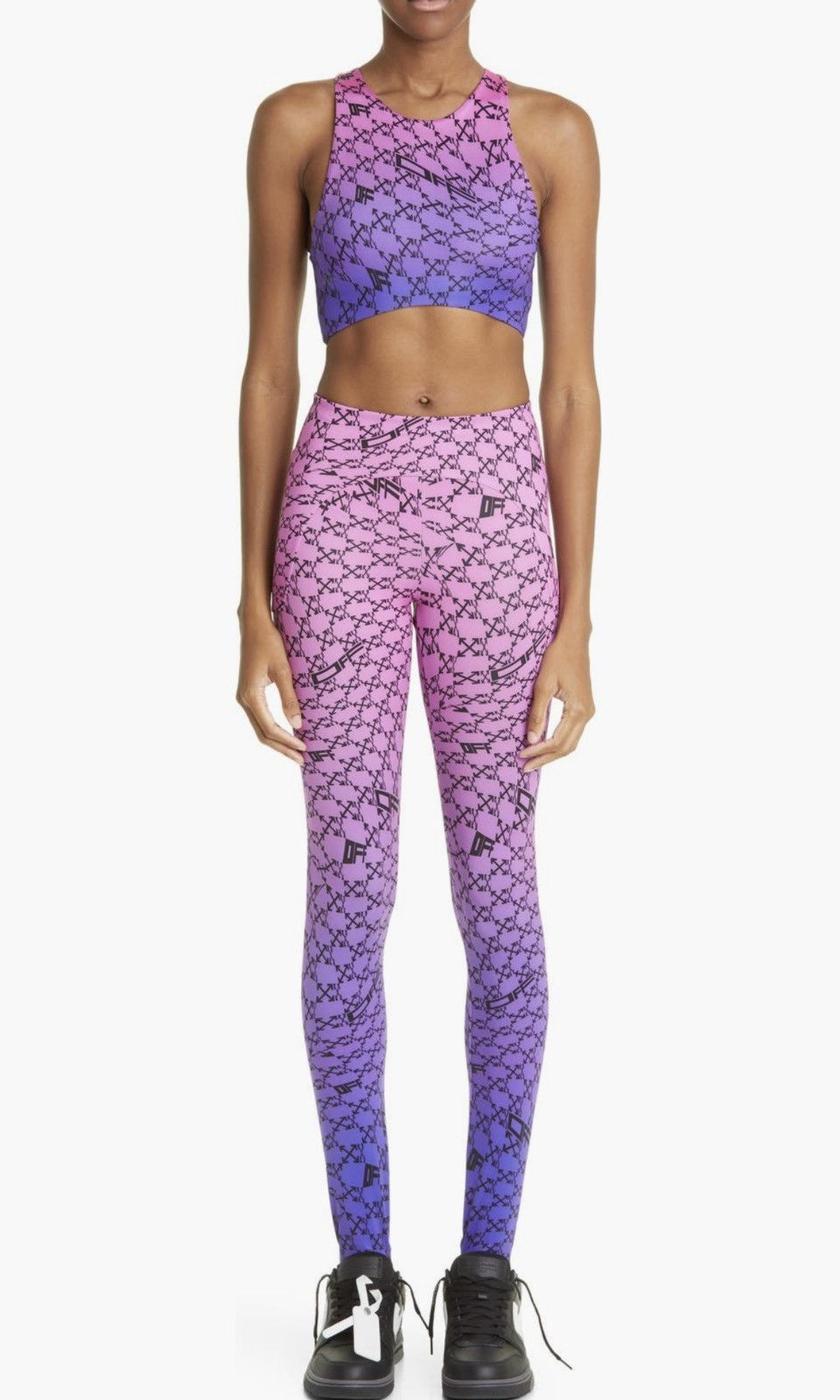 Off-White Off-White Monogram Sports Bra in Fuchsia Black size S Size S / US 4 / IT 40 - 2 Thumbnail