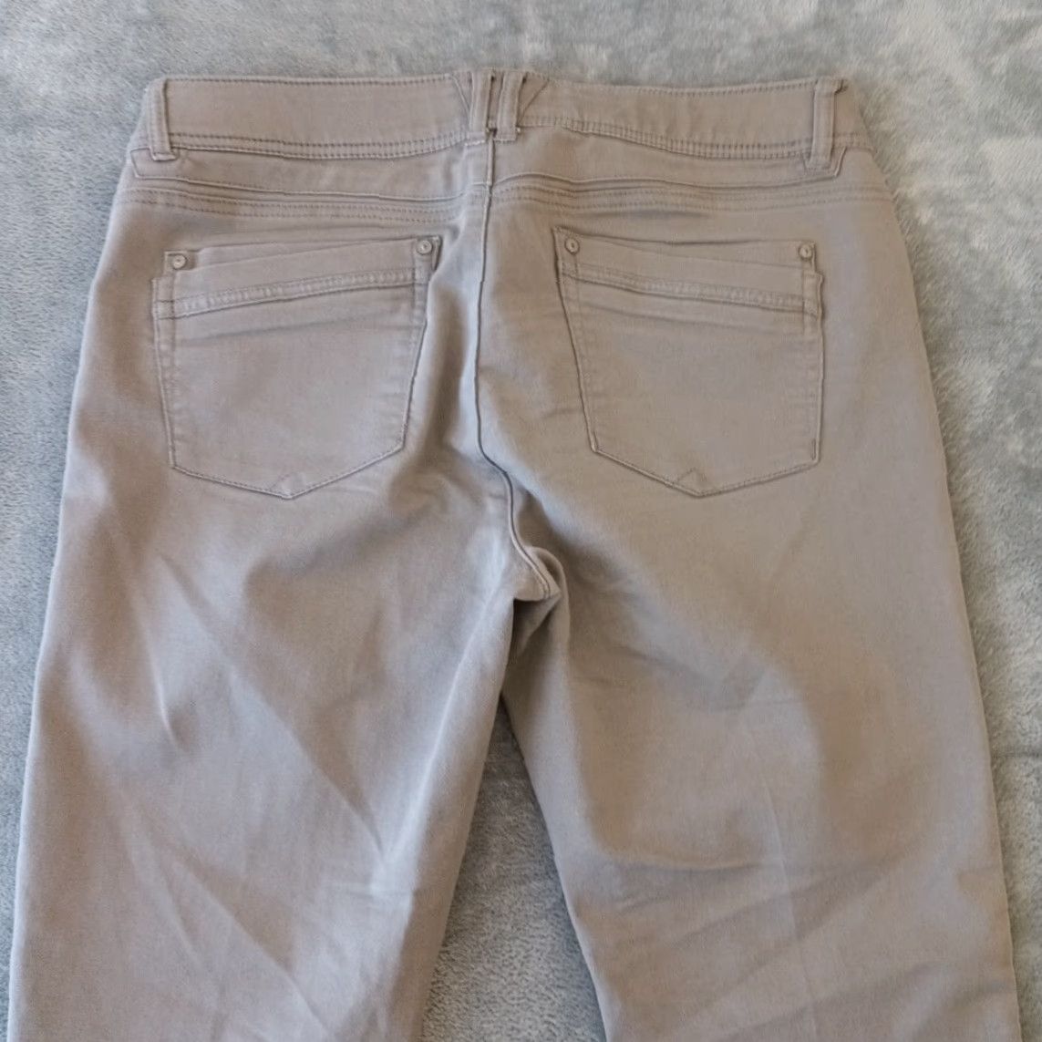 Vintage Democracy Ankle Pants Womens Size 14 Gray Skinny 36x28 Mid Rise Slim Stretch Cotton Blend Zippered Size 36" / US 14 / IT 50 - 7 Thumbnail