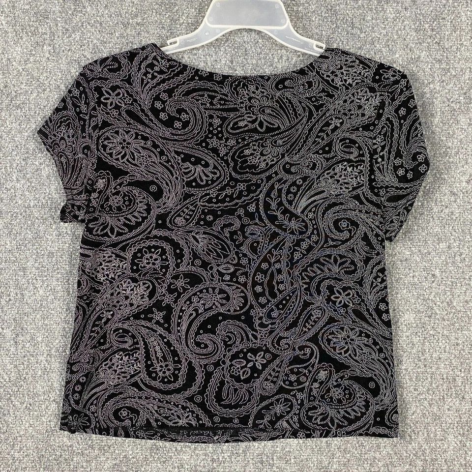 Other Briggs Top Petite Large Short Sleeve Women's Nylon Blend PL Size L / US 10 / IT 46 - 6 Thumbnail