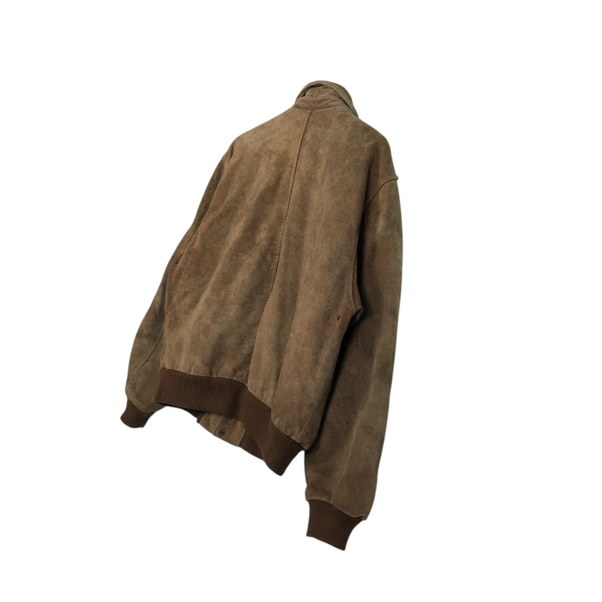 Japanese Brand 🔥VINTAGE GENUINE LEATHER BOMBER JACKET MUV BIRN ISSEY MIYAKE Size US M / EU 48-50 / 2 - 12 Thumbnail