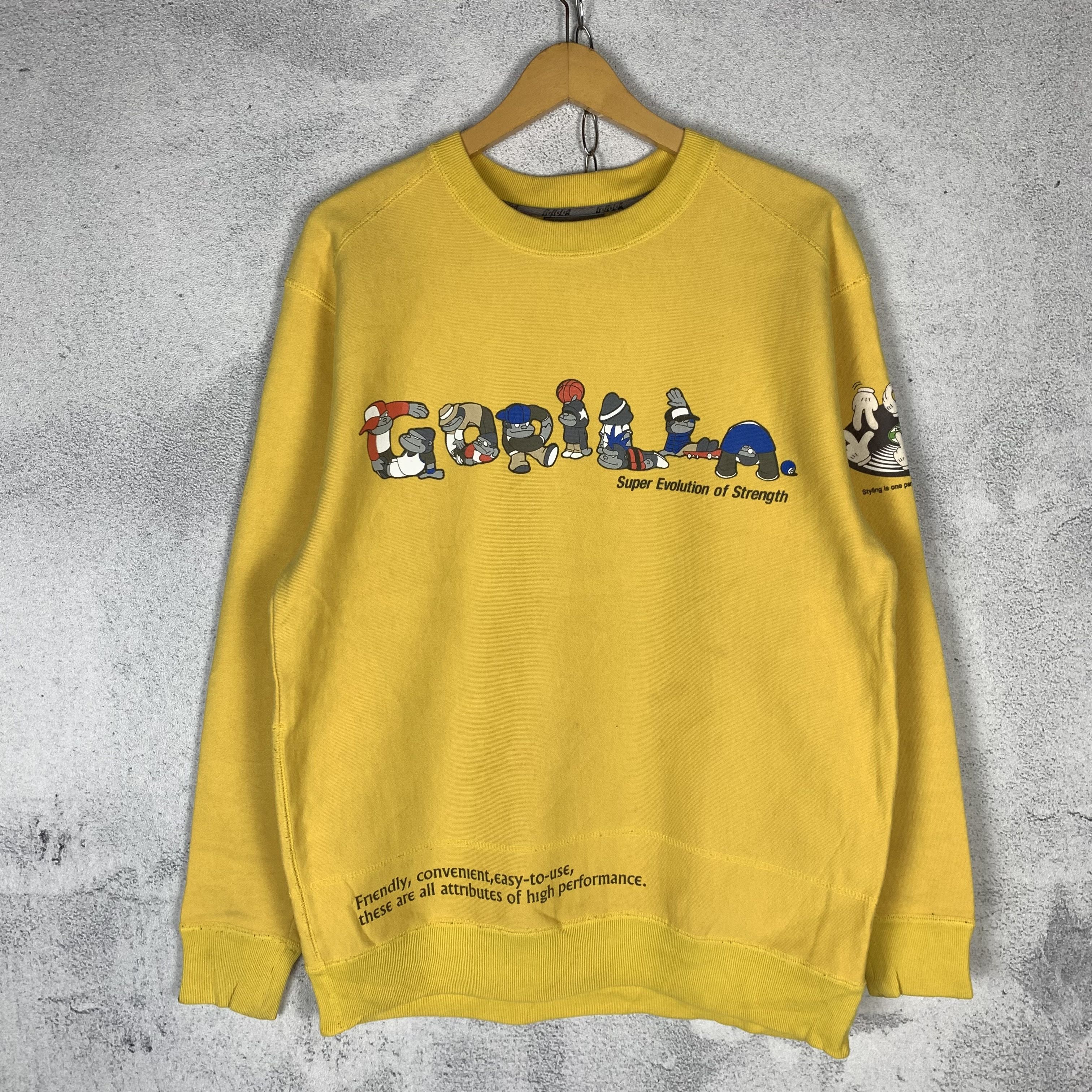 Vintage Gorilla by Henry H Brown Sweatshirt Crewneck Y2K Size US M / EU 48-50 / 2 - 1 Thumbnail