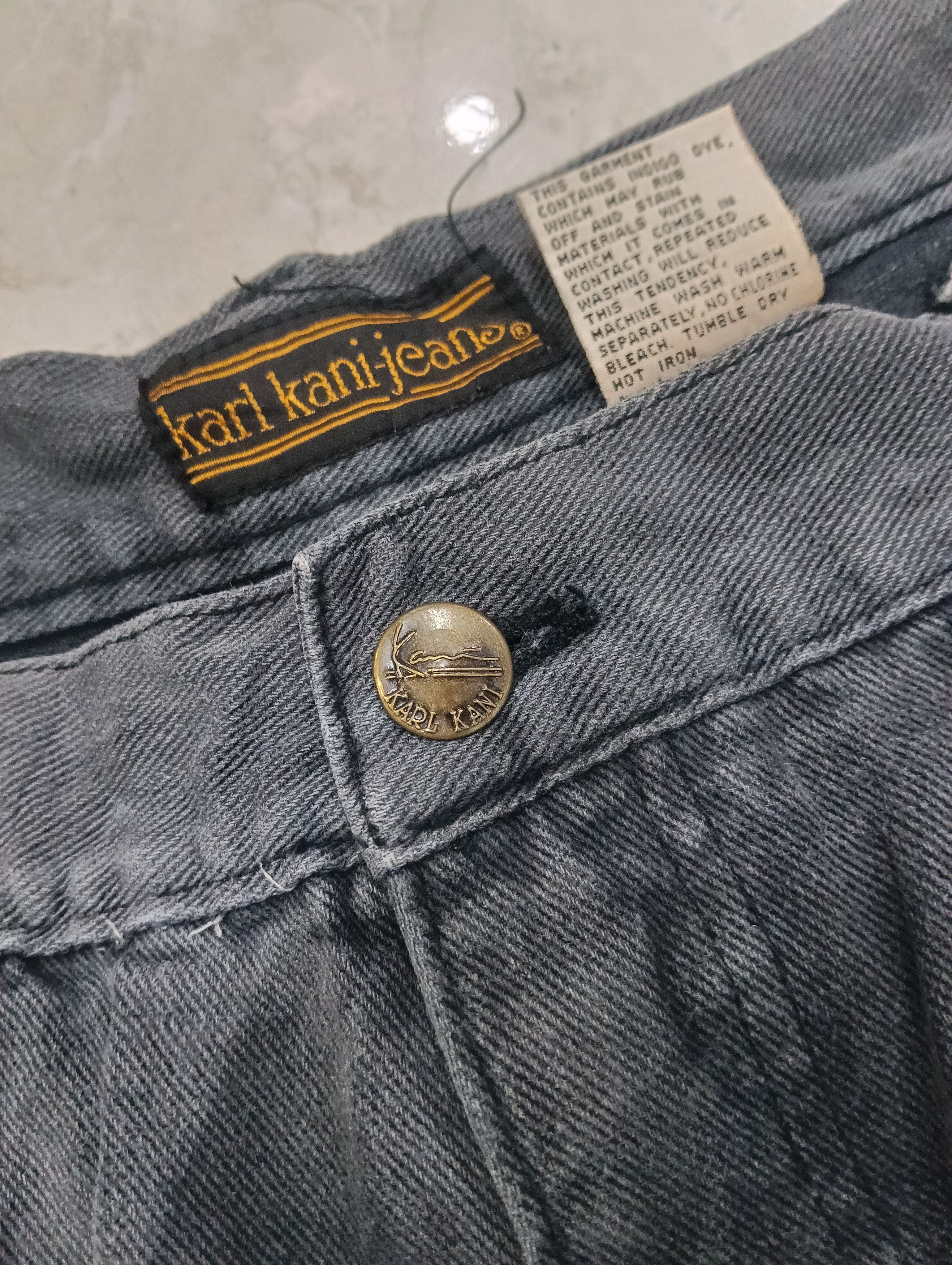 Karl Kani Karl Kani Indigo Dyed Short Baggy Pant Size US 37 - 6 Thumbnail