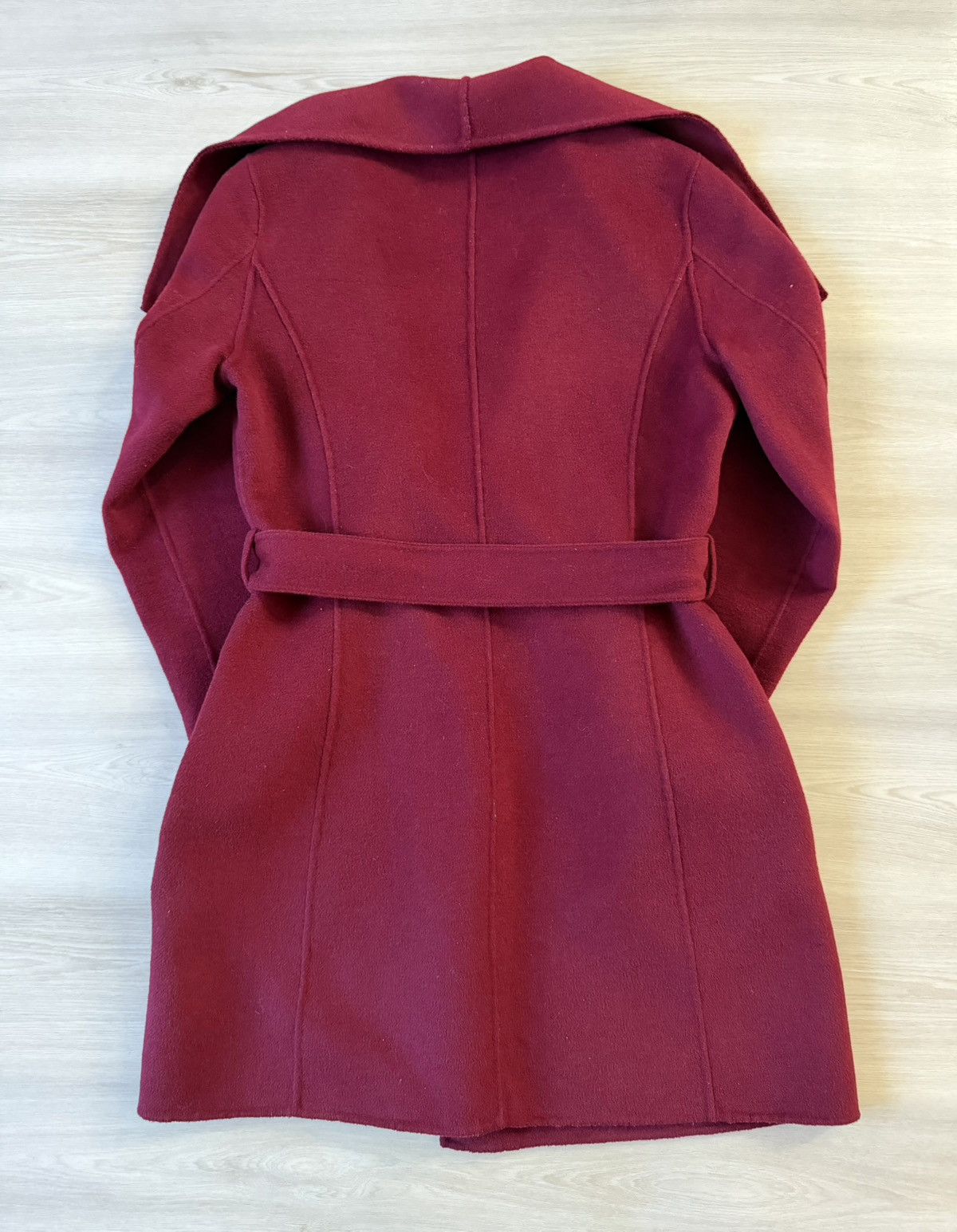 Elie Tahari Vintage Tahari Burgundy Wrap Around Mid Mid Length Coat Sz S Size M / US 6-8 / IT 42-44 - 8 Thumbnail