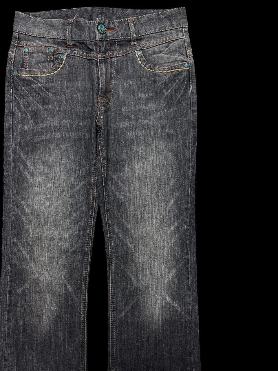 Vintage FLARED Vintage Japanese Mudwash Dark Denim Jeans Size US 28 / EU 44 - 5 Thumbnail