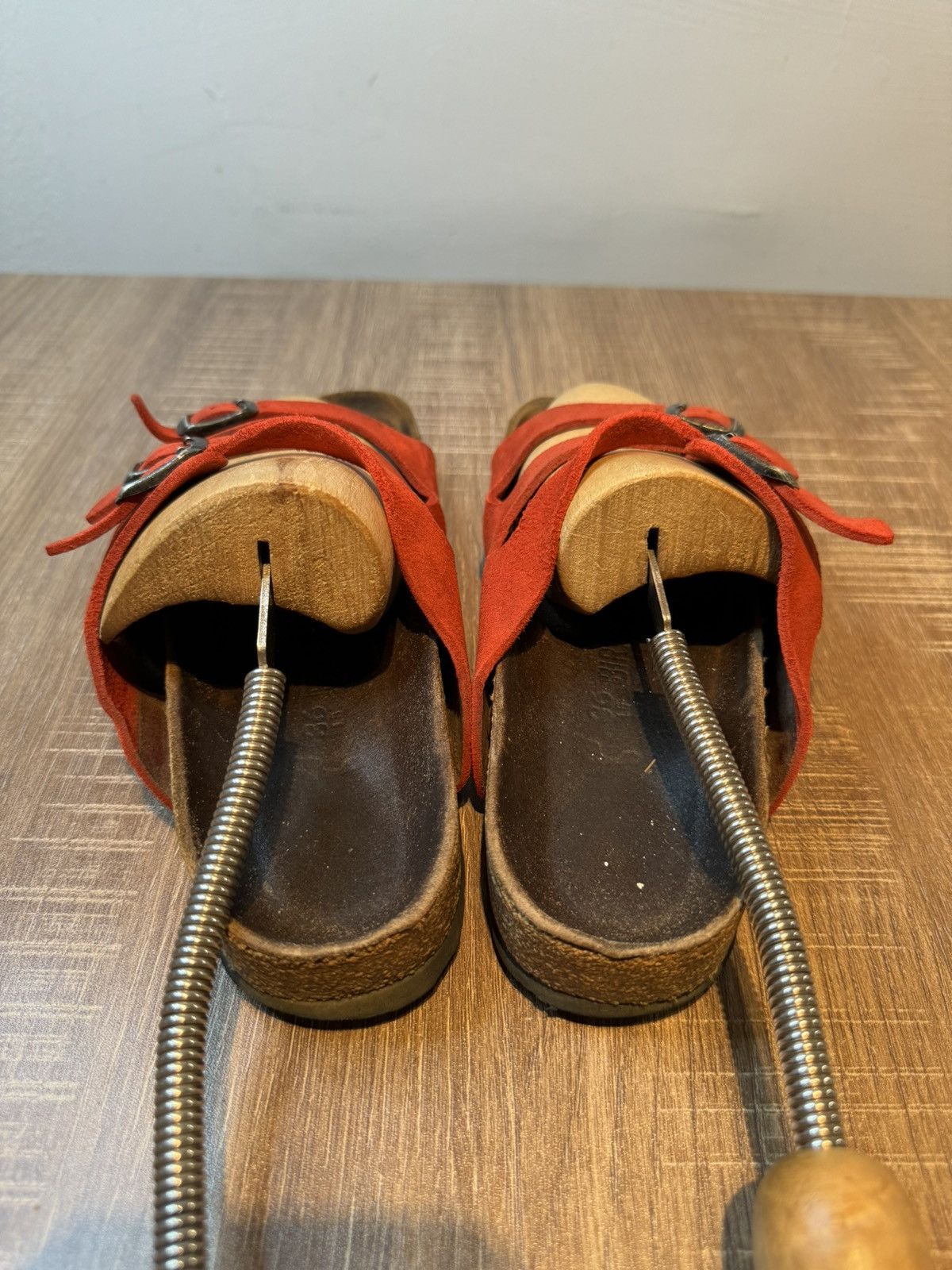 Birkenstock Women's Birkenstock Florida Red 3 Strap Size US 5.5 EU 36 Size US 5.5 / IT 35.5 - 4 Thumbnail