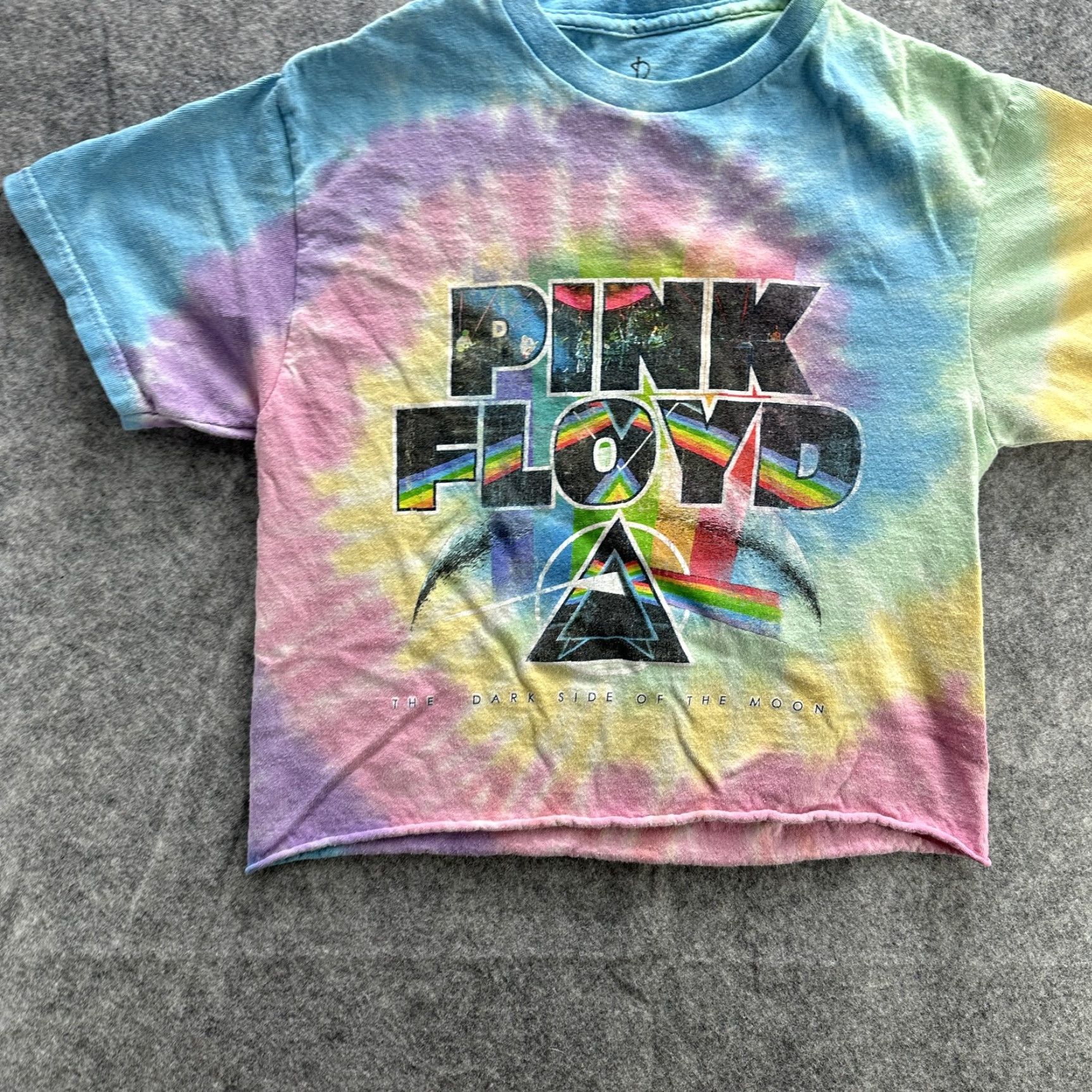 Vintage Pink Floyd Shirt Womens Small Tie Dye Dark Side Of The Moon Band Tee Rainbow Pas Size S / US 4 / IT 40 - 5 Thumbnail