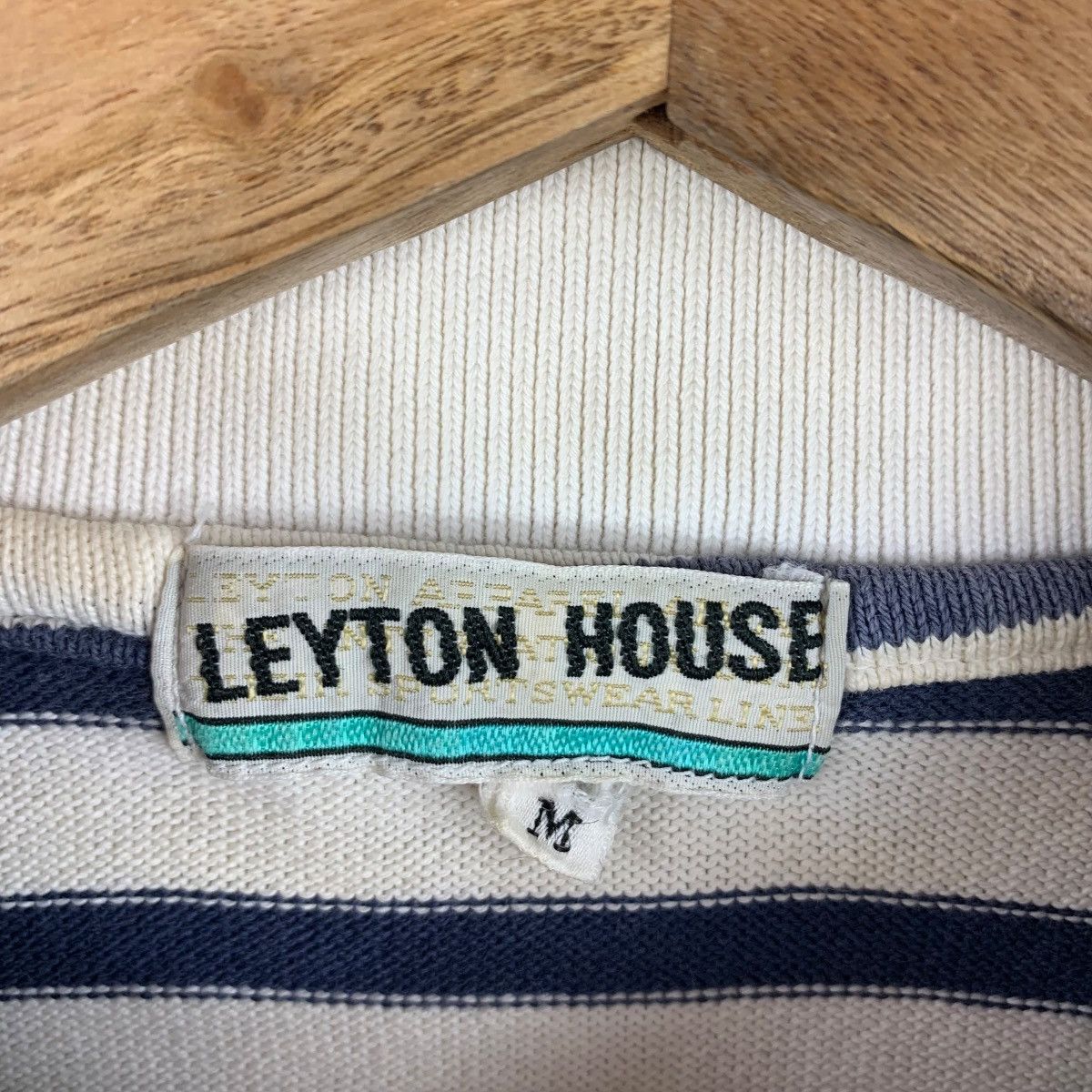 Other Vintage Leyton House Polo Shirt Striped Long Sleeve Racing Size US M / EU 48-50 / 2 - 3 Thumbnail