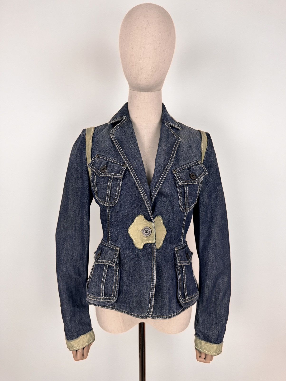 Marlboro Classics Vintage Marlboro Classics Western denim Blazer Jacket Size M / US 6-8 / IT 42-44 - 1 Thumbnail