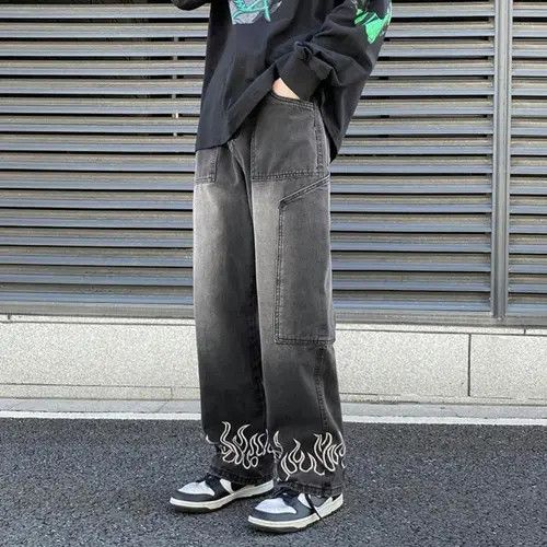 VIBE Fire Straight Baggy Denim Jeans Size US 32 / EU 48 - 6 Thumbnail