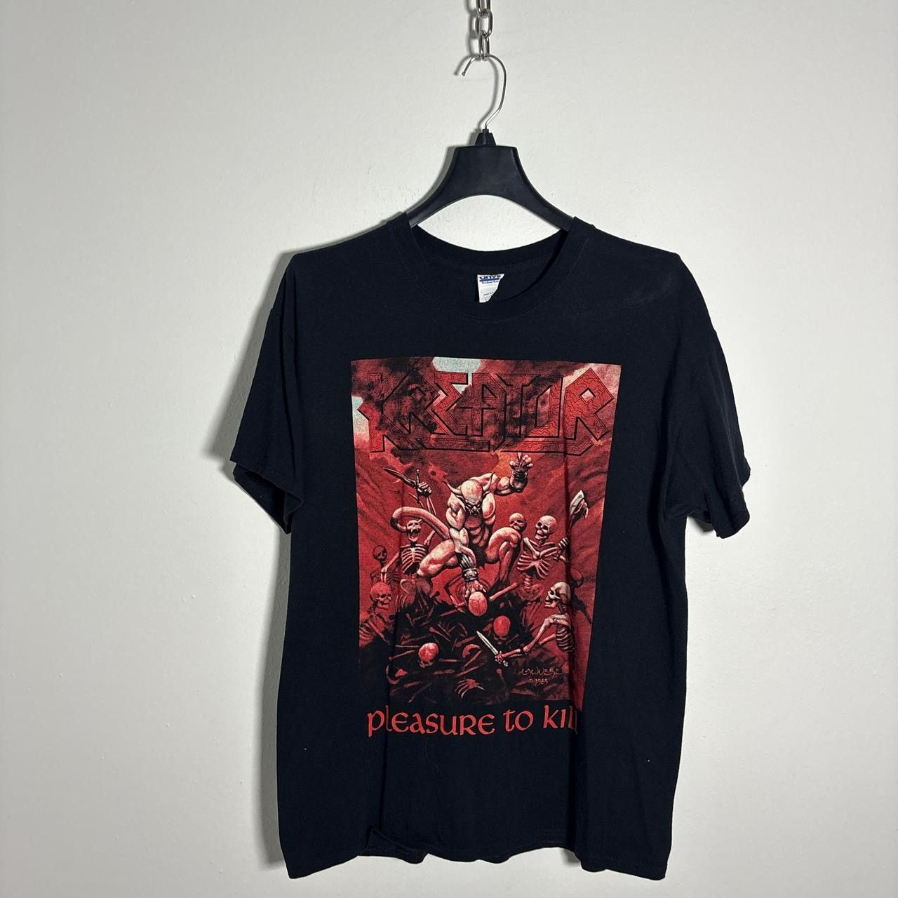 Anvil VINTAGE RARE KREATOR PLEASURE TO KILL BAND TEE Size US L / EU 52-54 / 3 - 1 Thumbnail