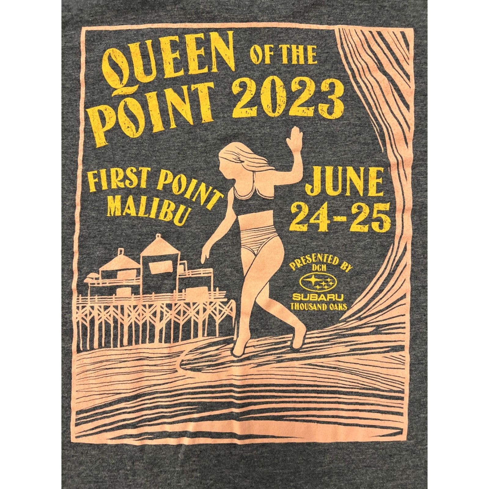 Vintage VINTAGE Queen Of The Point Surfing Contest Malibu Surfrider Women's Large Shirt Gidget Size L / US 10 / IT 46 - 2 Thumbnail