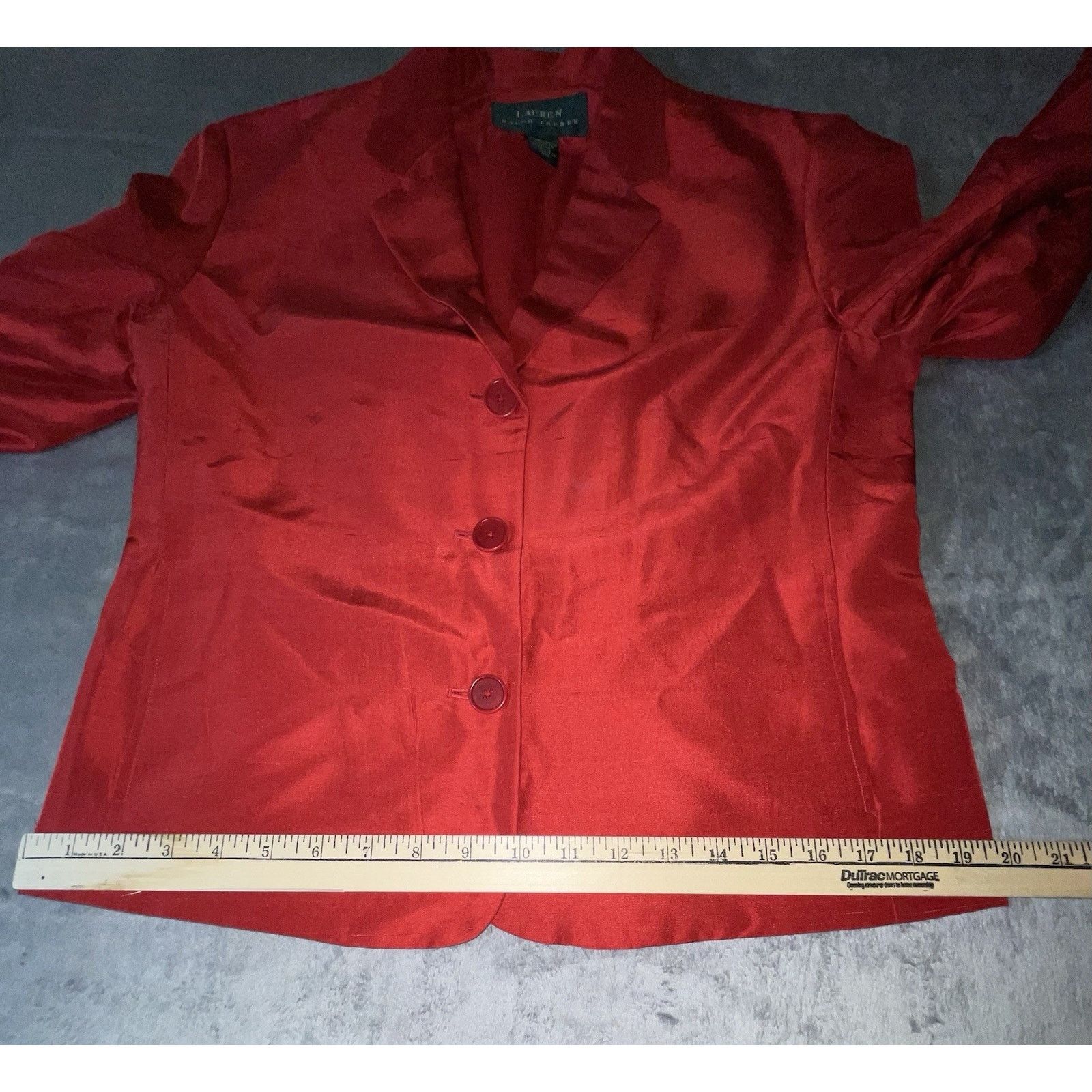 Lauren Ralph Lauren Lauren Ralph Lauren Silk Blazer & Pant Set Size 6 Red Size S / US 4 / IT 40 - 6 Thumbnail