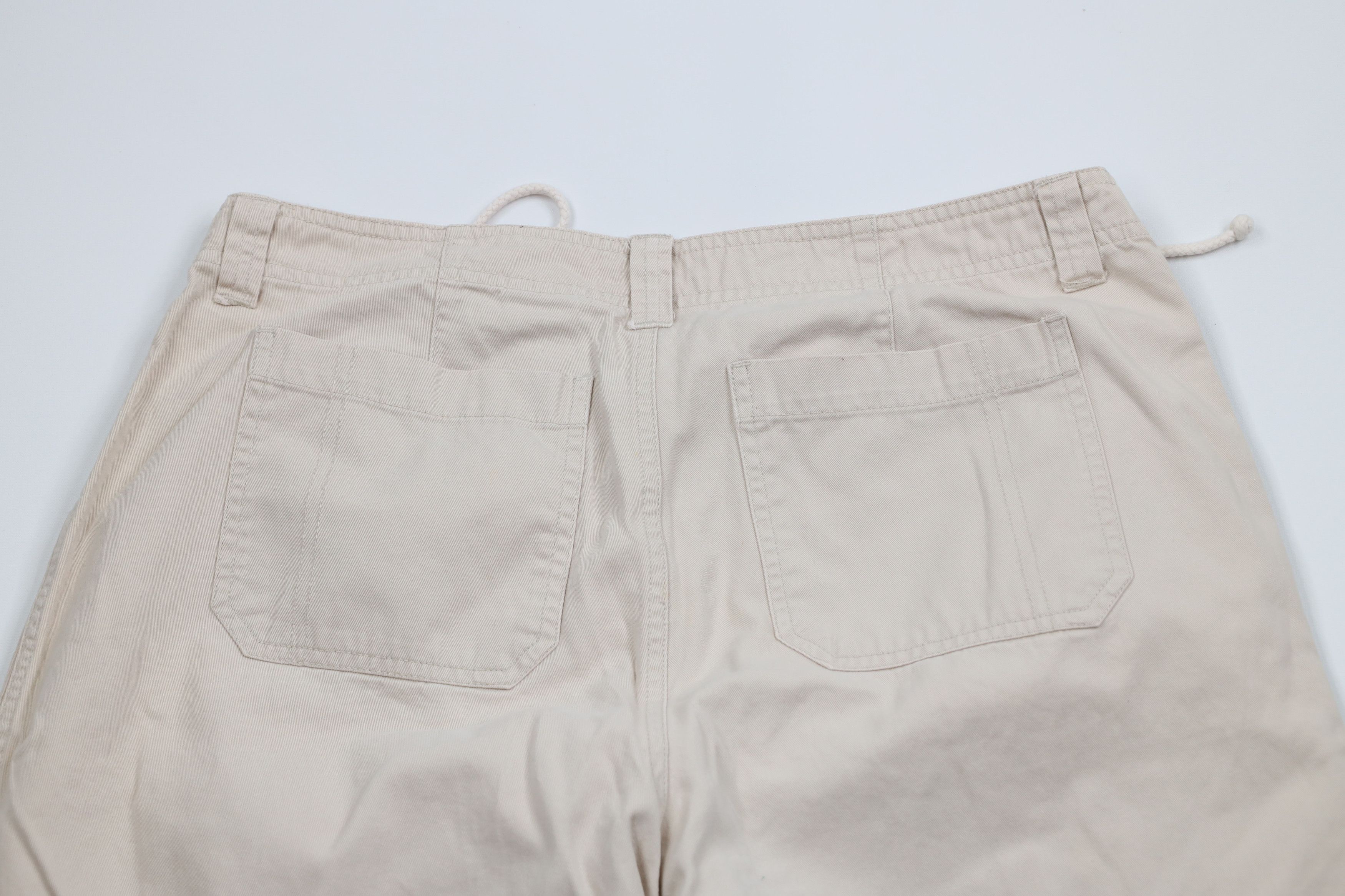 Vintage Vintage 90s Y2K Streetwear Baggy Wide Leg Cargo Pants Beige Size 36" / US 14 / IT 50 - 8 Thumbnail