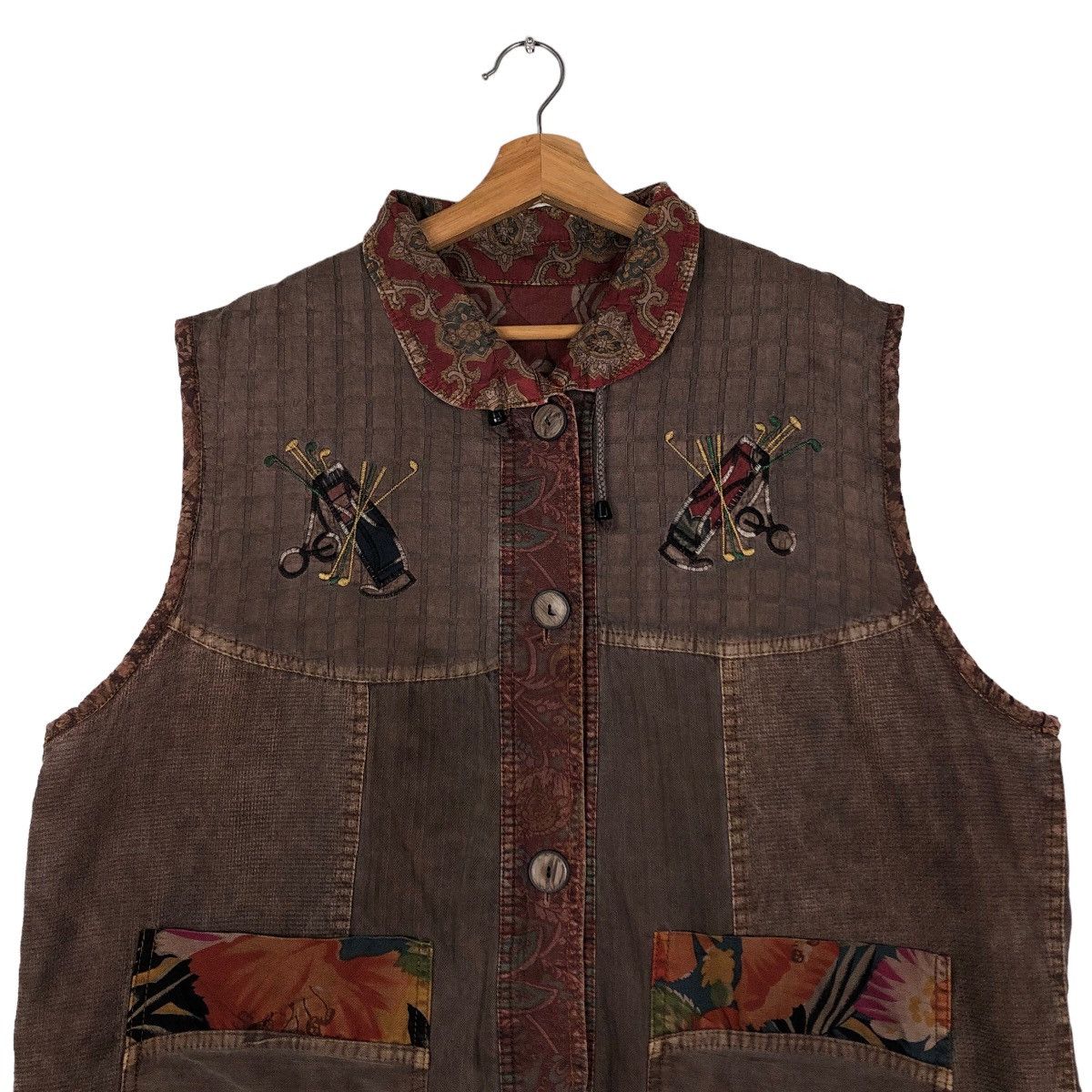 Japanese Brand 🔥90’s Vintage Vest Native Navajo Aztec Design Kapital Size US M / EU 48-50 / 2 - 3 Thumbnail