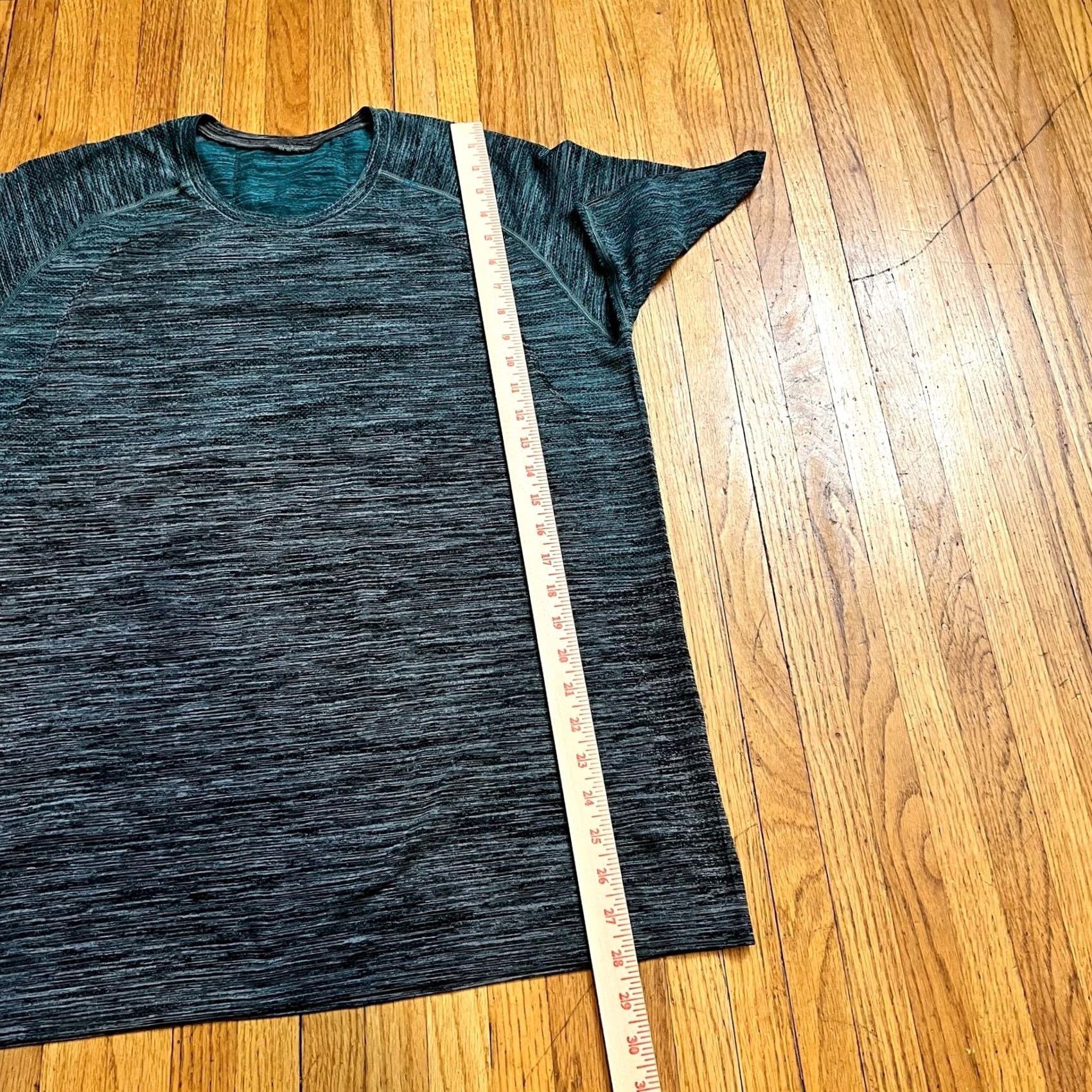Lululemon Lululemon Shirt Mens XL Blue Metal Vent Ombr Tech Short Sleeve Hray Teal Size US XL / EU 56 / 4 - 6 Thumbnail