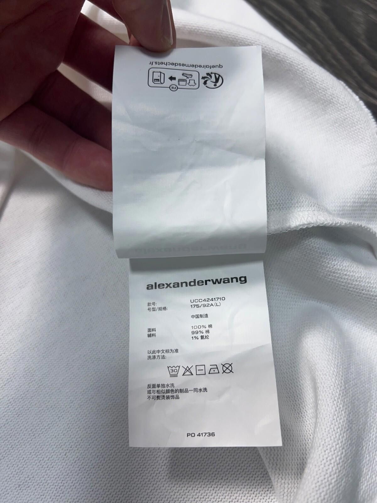 Alexander Wang NWT Unisex Mens WomensDome Logo Tee Oversize T Shirt White L Size US L / EU 52-54 / 3 - 11 Thumbnail