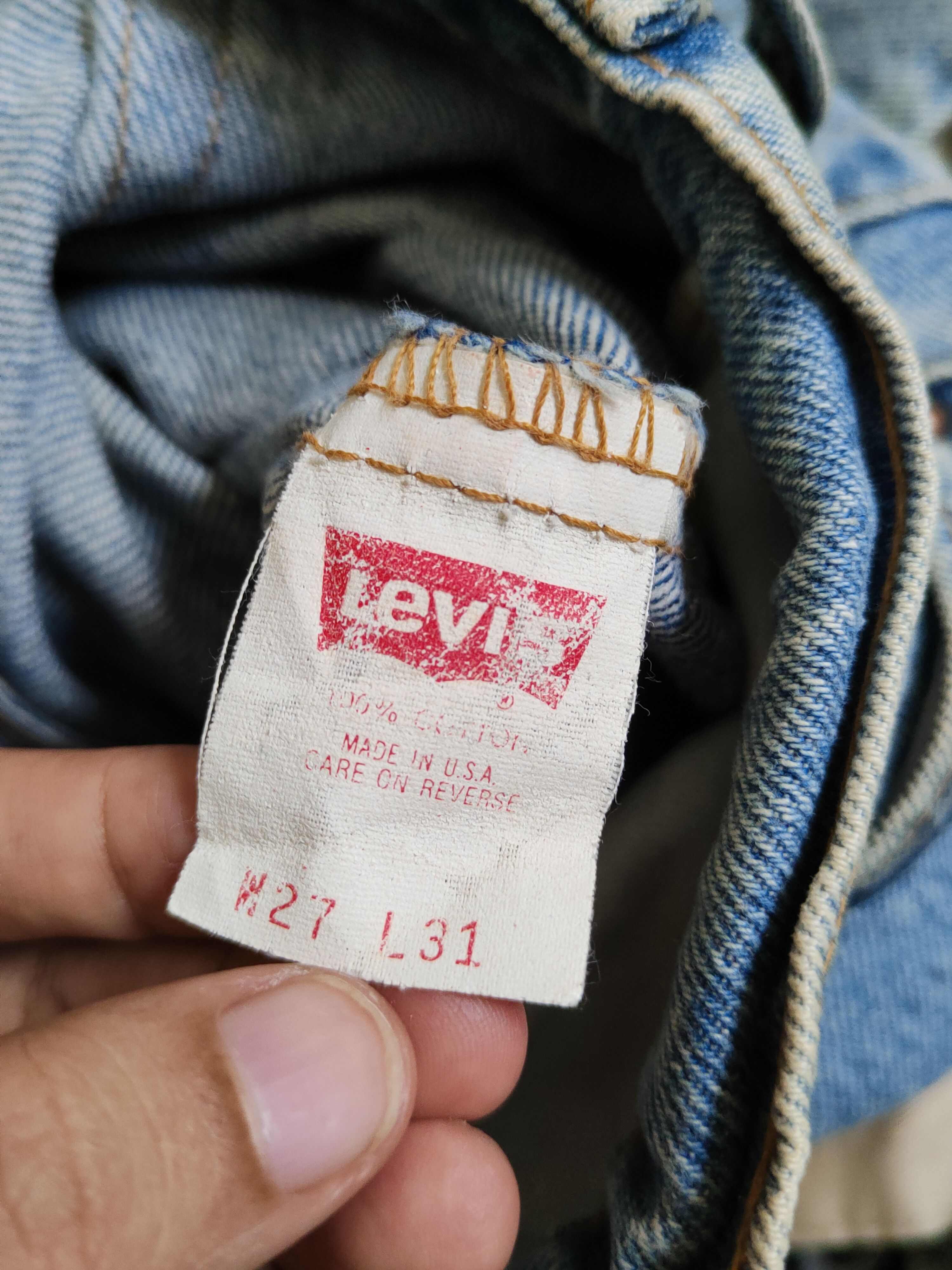 Levi's Levi's vintage Blue Distressed Ripped Jeans #S2476 Size US 26 / EU 42 - 18 Thumbnail
