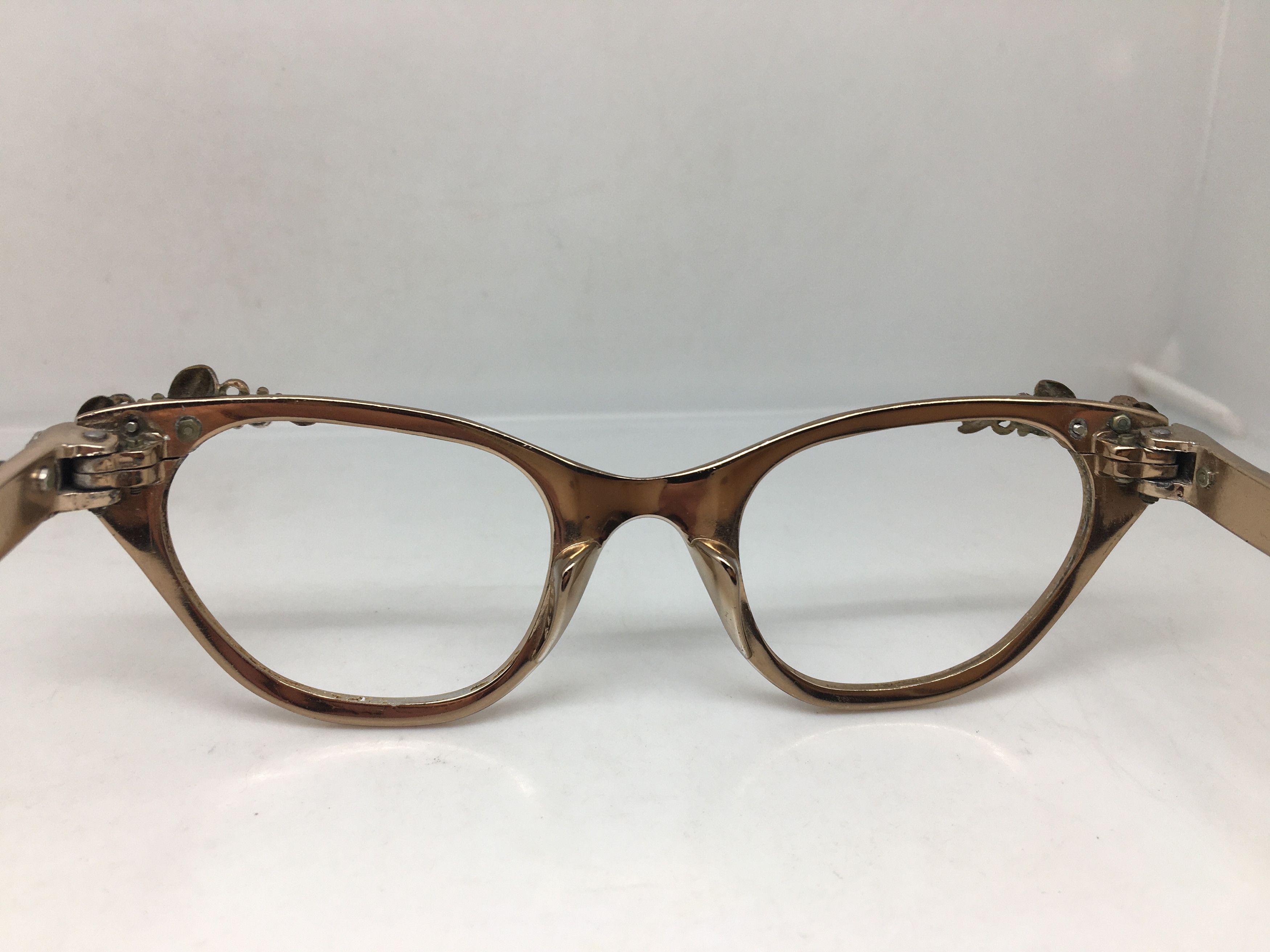 Vintage Vintage 50s TURA Woman Aluminum Brown Cateye Eyeglasses Size ONE SIZE - 5 Thumbnail