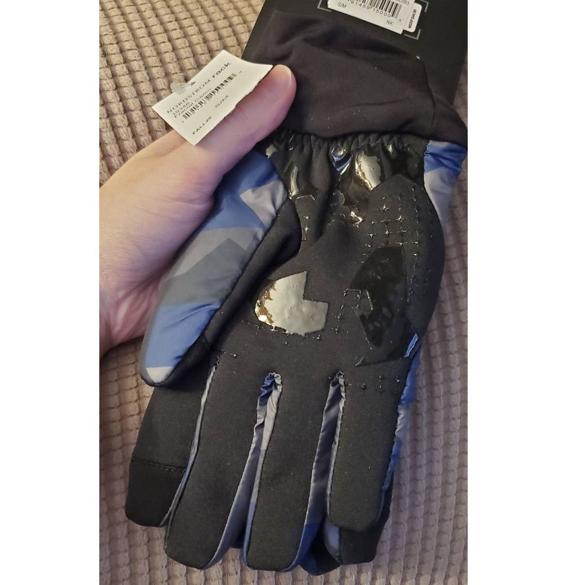 Hawke & Co Hawke & Co Unisex Lightweight Blue Fractal Camo Gloves S/M Size ONE SIZE - 5 Thumbnail
