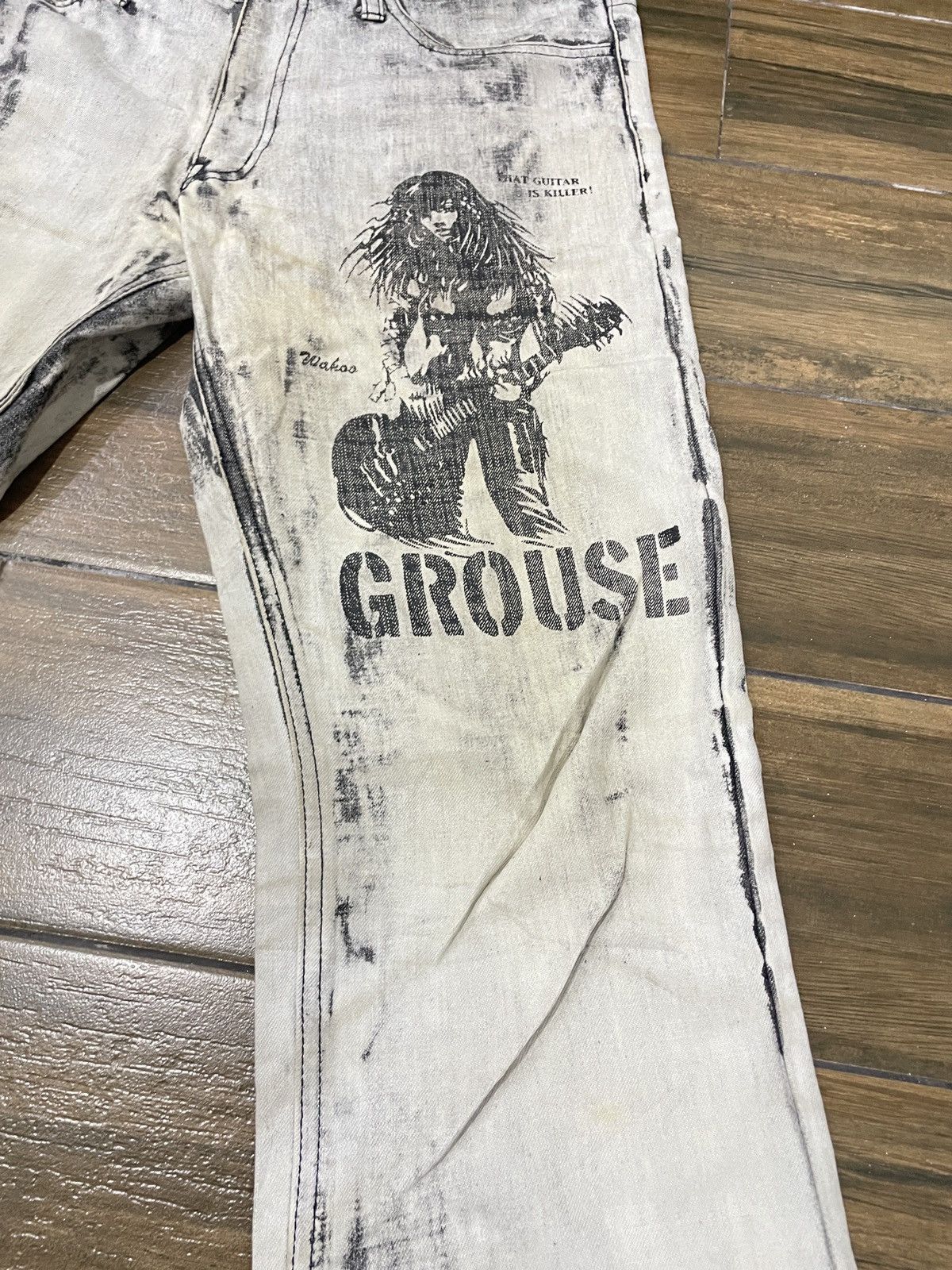 Japanese Brand × Vintage Edge Rupert flare with Printed Denim Size US 34 / EU 50 - 4 Thumbnail
