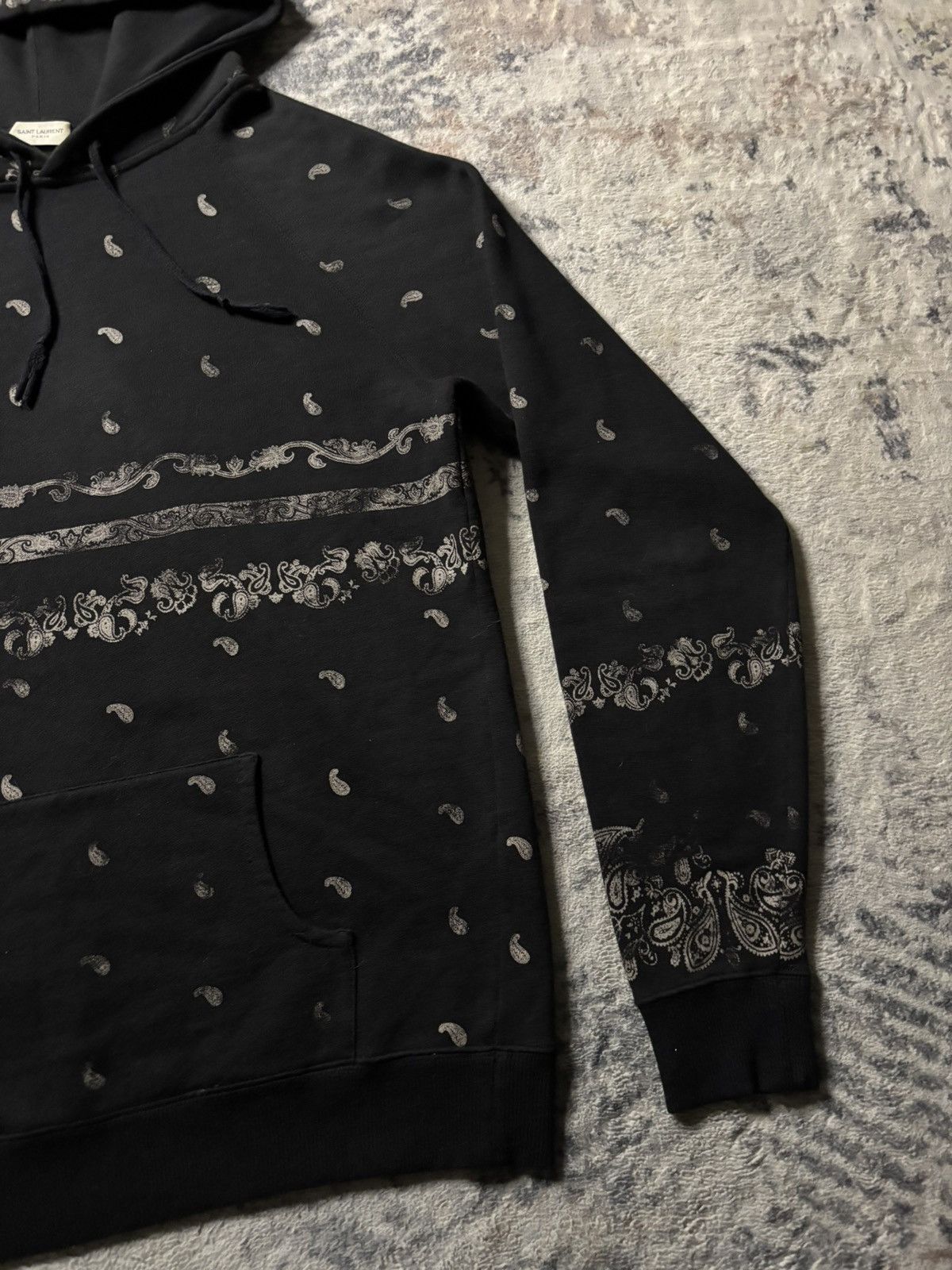 Saint Laurent Paris Saint Laurent Paisley Hoodie Size US M / EU 48-50 / 2 - 2 Thumbnail