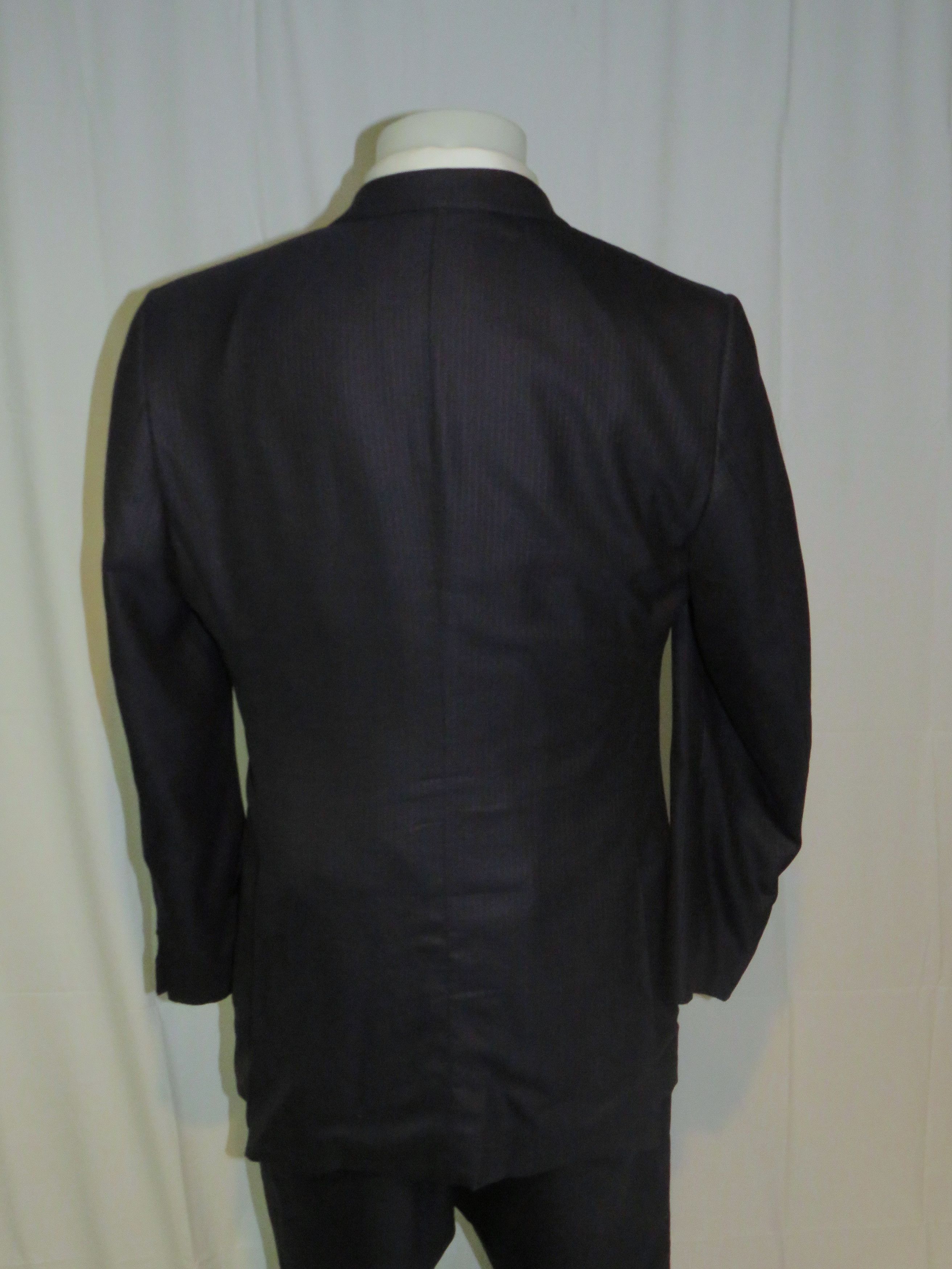 Tom Ford O'Connor Blue Stripe Silk Blend Current Two Button Suit 44L Size 44L - 12 Thumbnail