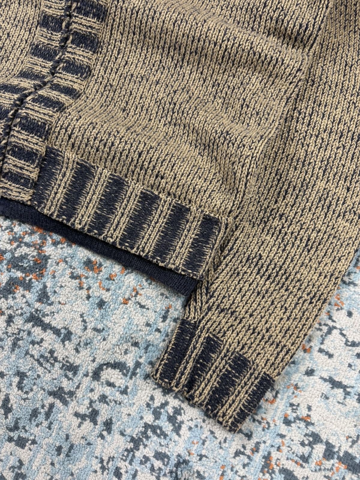 Schott × Vintage Vintage 90s Schott NYC military gear heavy zip knit sweater Size US L / EU 52-54 / 3 - 9 Thumbnail