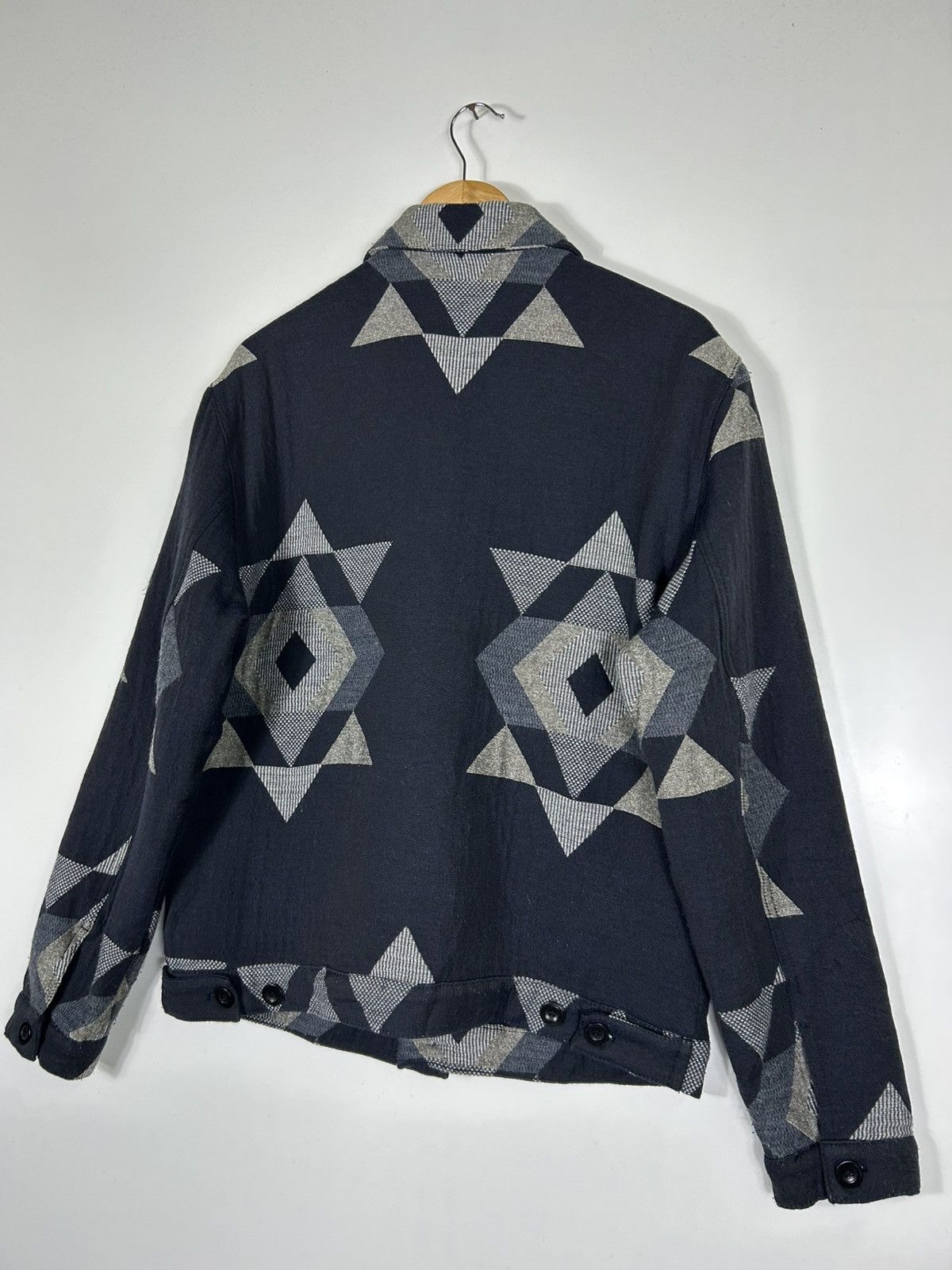 Zara ZARA Geometric Pattern Padded Jacket Abstract Triangle Print Size US L / EU 52-54 / 3 - 16 Thumbnail