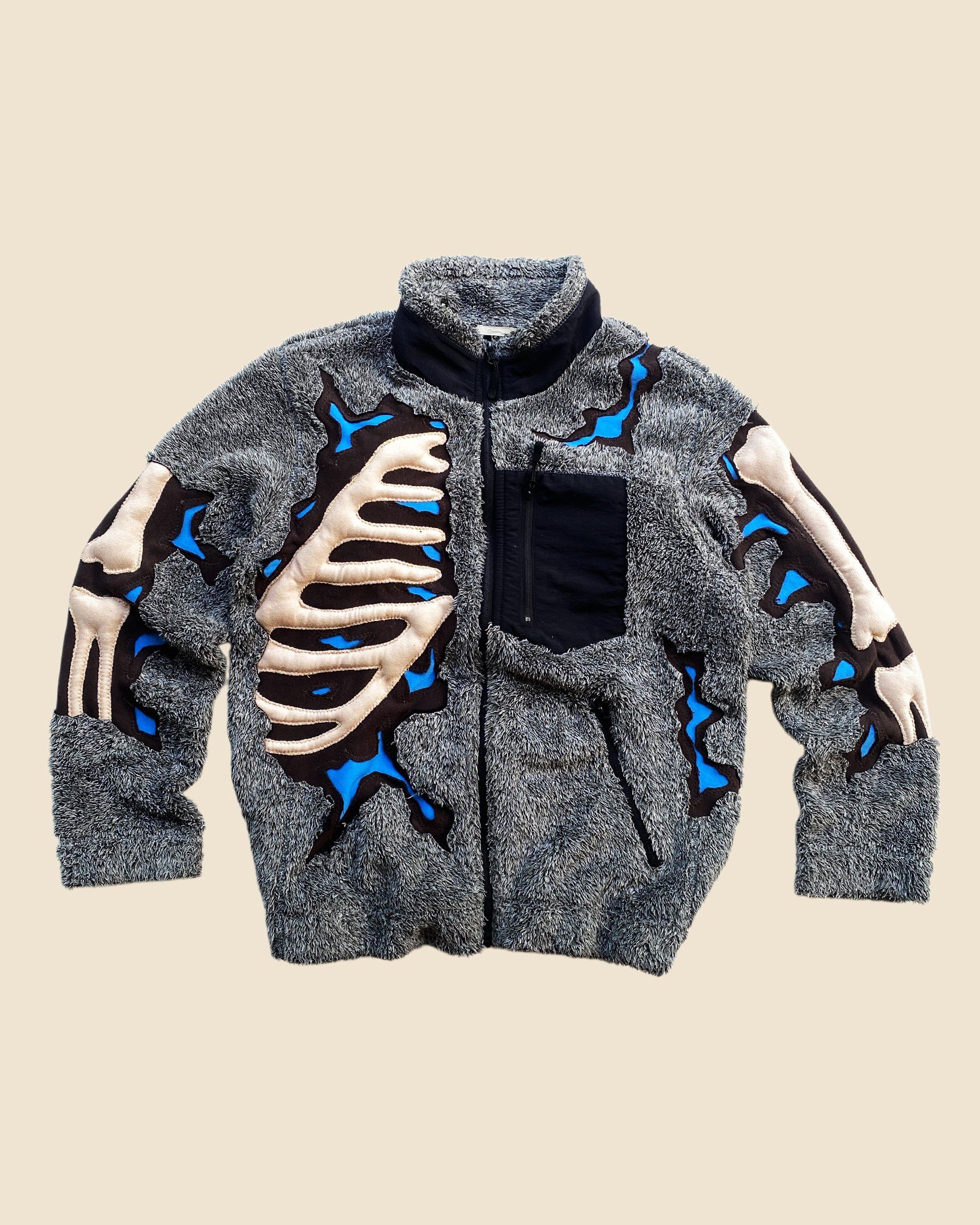 GU 1 OF 1 REWORKED 3D PUFF SKELETON SHERPA JACKET SIZE S/M Size US S / EU 44-46 / 1 - 1 Thumbnail