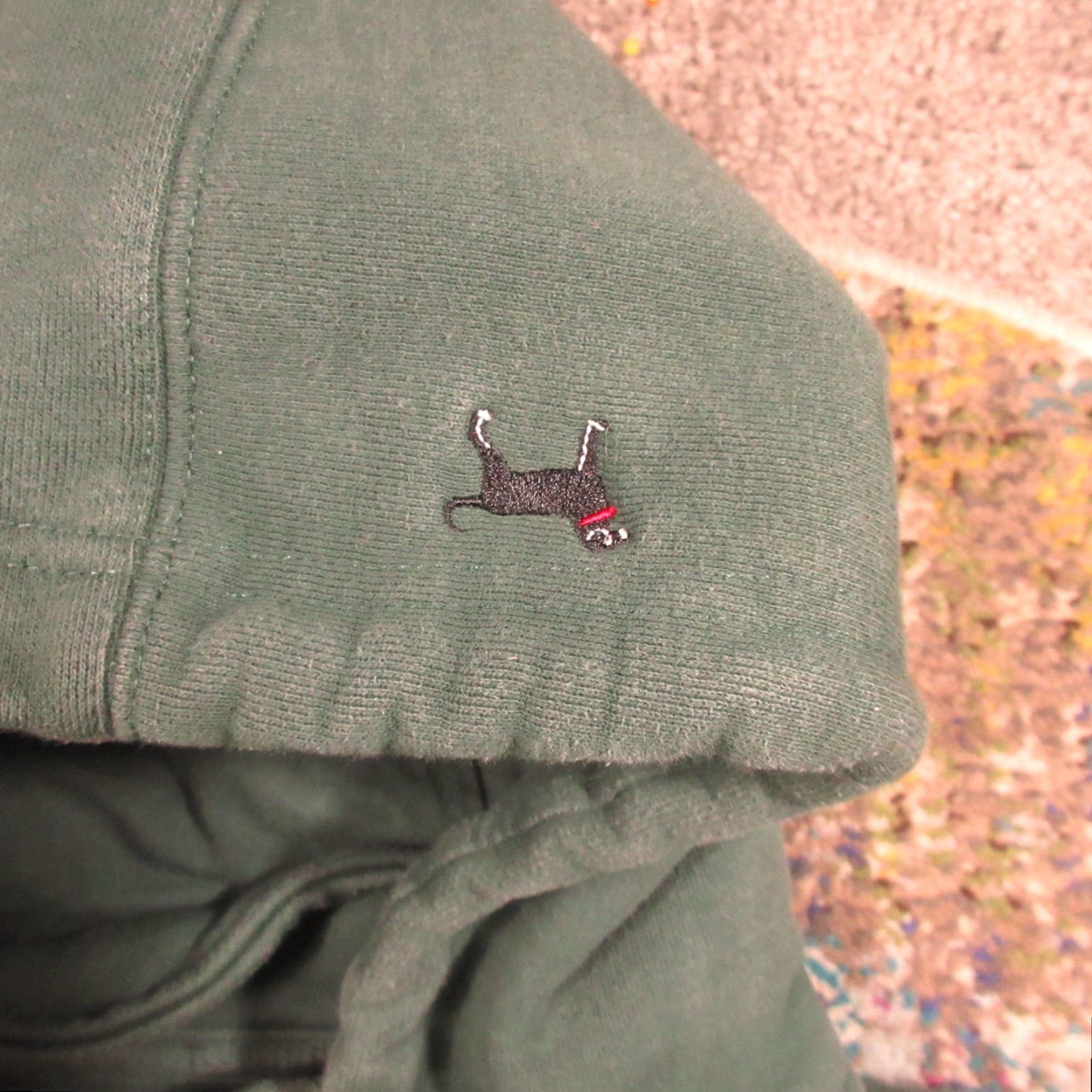 Vintage VINTAGE The Black Dog Sweatshirt Hoodie Men M Green 1/4 Zip Heavy Reverse Weave Pullover Hoodie Mens Size M Green Cotton Polyester Fleece Size US XL / EU 56 / 4 - 6 Thumbnail