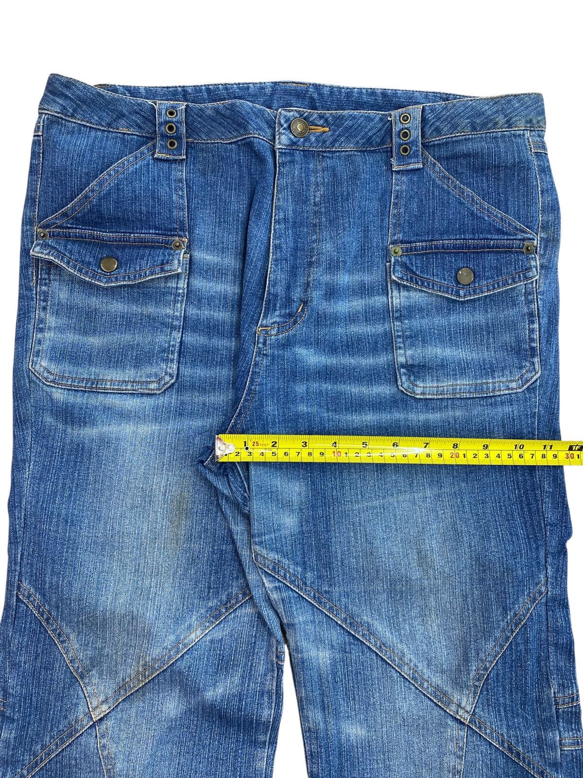 Japanese Brand Japanese Brand Bush Pants Whiskers Style Jeans Size US 35 - 10 Thumbnail