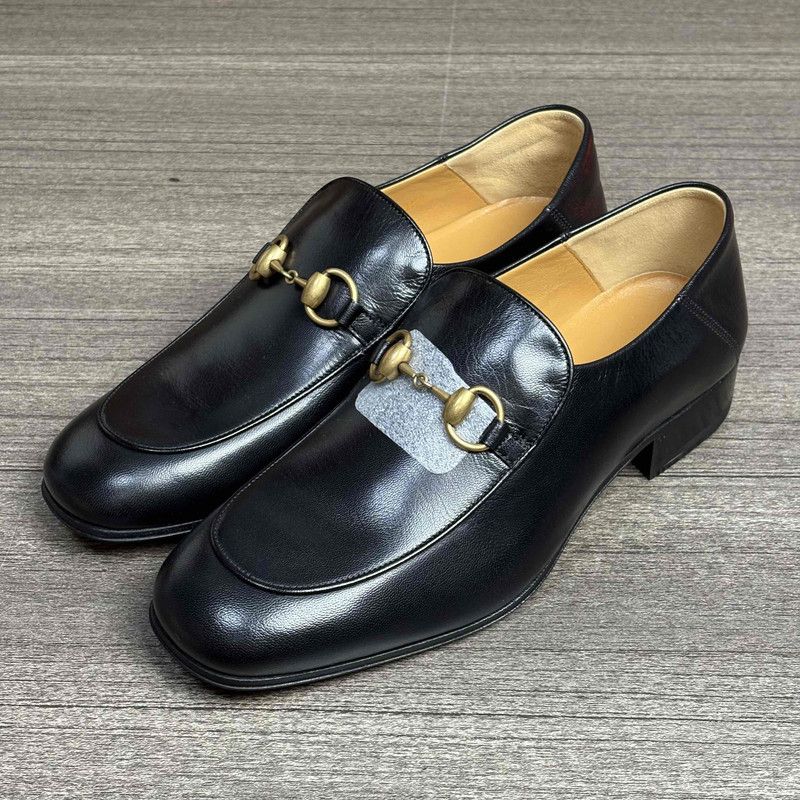 Gucci Gucci Jordaan Leather Slip-On Casual Shoes 0079 Size US 7.5 / EU 40-41 - 1 Thumbnail