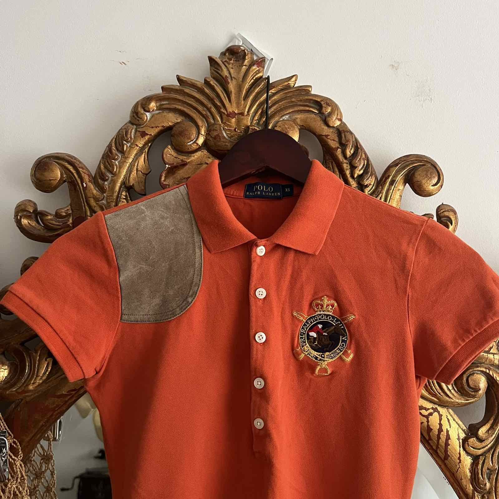 Polo Ralph Lauren Vintage Polo Ralph Lauren Orange Polo tee Sz XS Size XS / US 0-2 / IT 36-38 - 2 Thumbnail