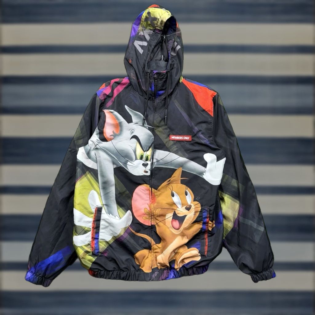 Members Only Members Only Jacket Mens Small Tom and Jerry All Over Print Hood Zip AOP Collab Size US S / EU 44-46 / 1 - 1 Thumbnail