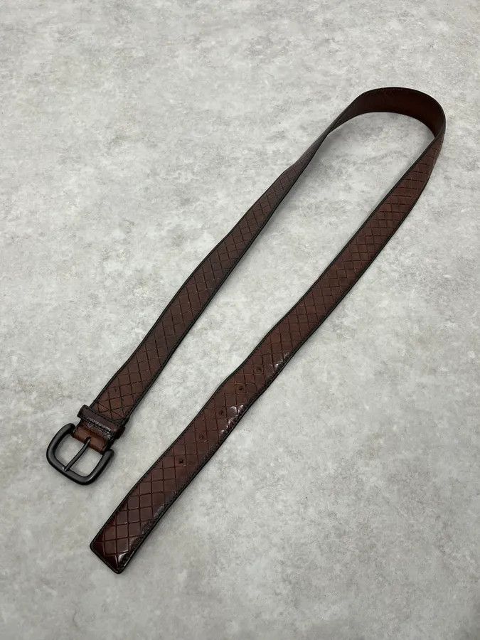 Bottega Veneta Bottega Veneta Brown Woven Leather Belt Size ONE SIZE - 4 Thumbnail