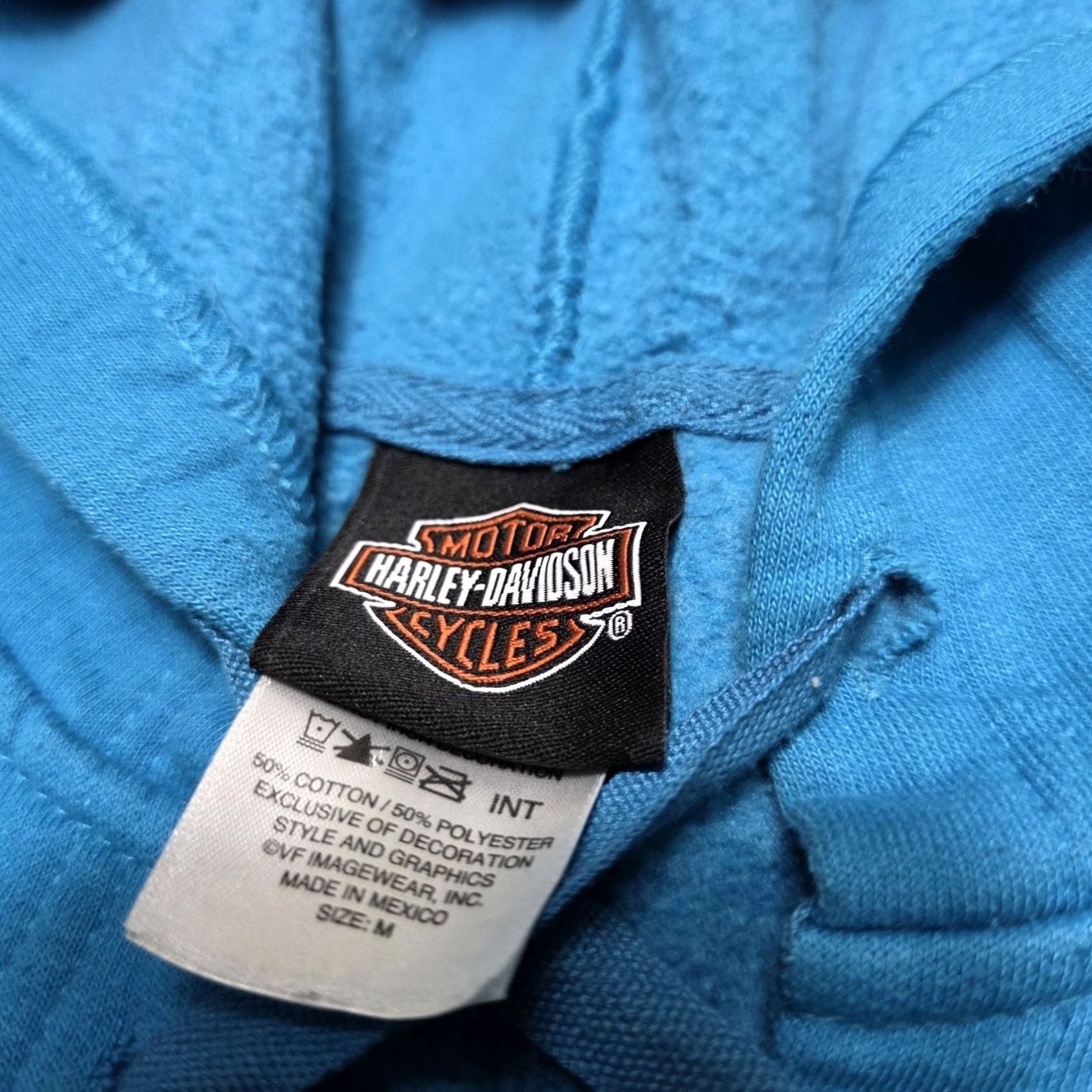 Harley Davidson Harley-Davidson Florida Women Turquoise Aqua Sweatshirt Pullover Hoodie Medium Blue Pullover Sweatshirt Womens Regular M Aqua Turquoise Vintage? No Size M / US 6-8 / IT 42-44 - 6 Thumbnail