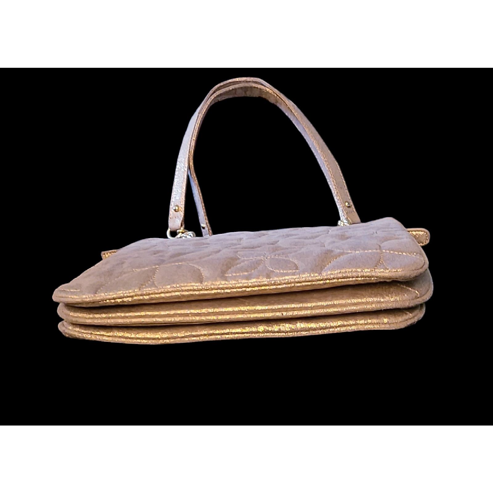 Relic Relic by Fossil Gold Metallic Fabric Medium Shoulder Bag Size ONE SIZE - 11 Thumbnail