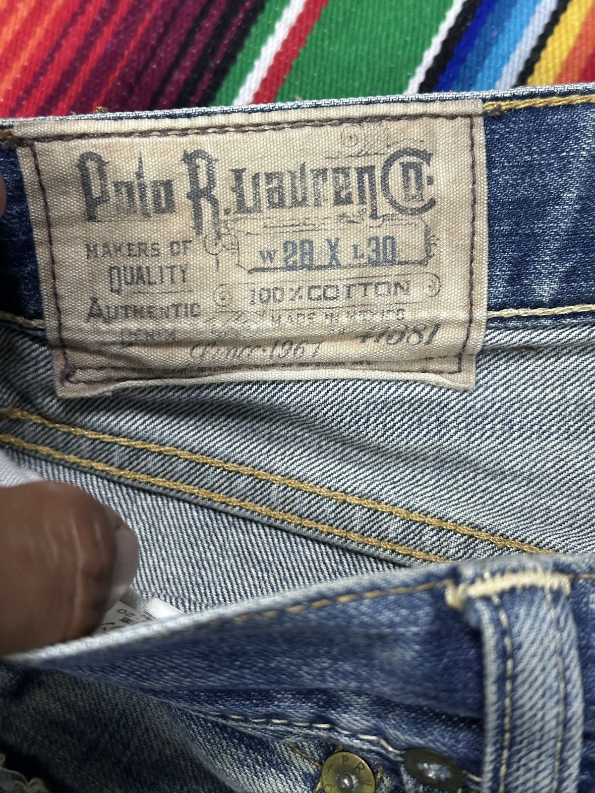 Polo Ralph Lauren Distress Polo Ralph Lauren Denim Jeans. Size US 30 / EU 46 - 12 Thumbnail