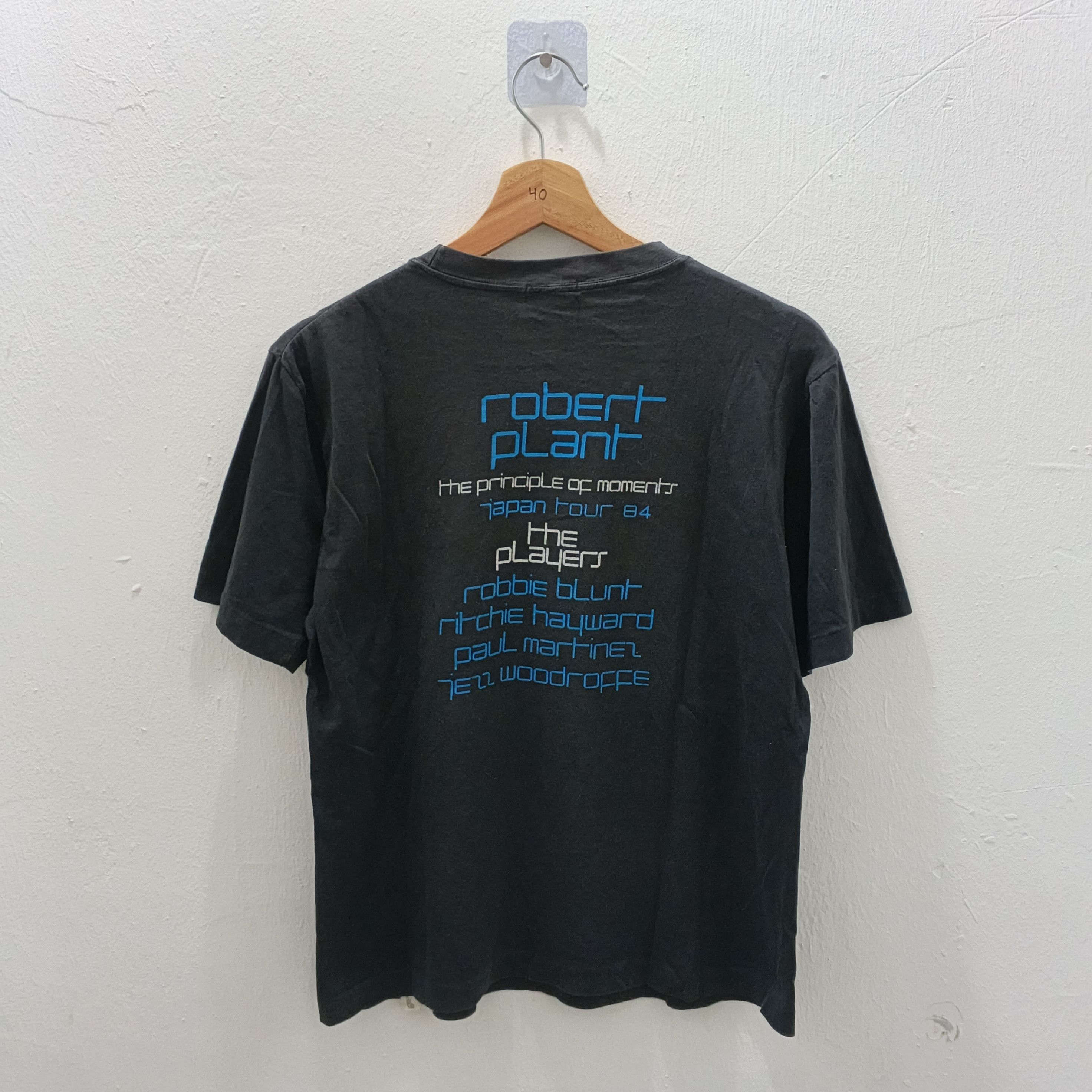 Band Tees Vintage 80's Robert Plant Led Zeppelin Tour Tshirt Boxy Size US M / EU 48-50 / 2 - 2 Thumbnail