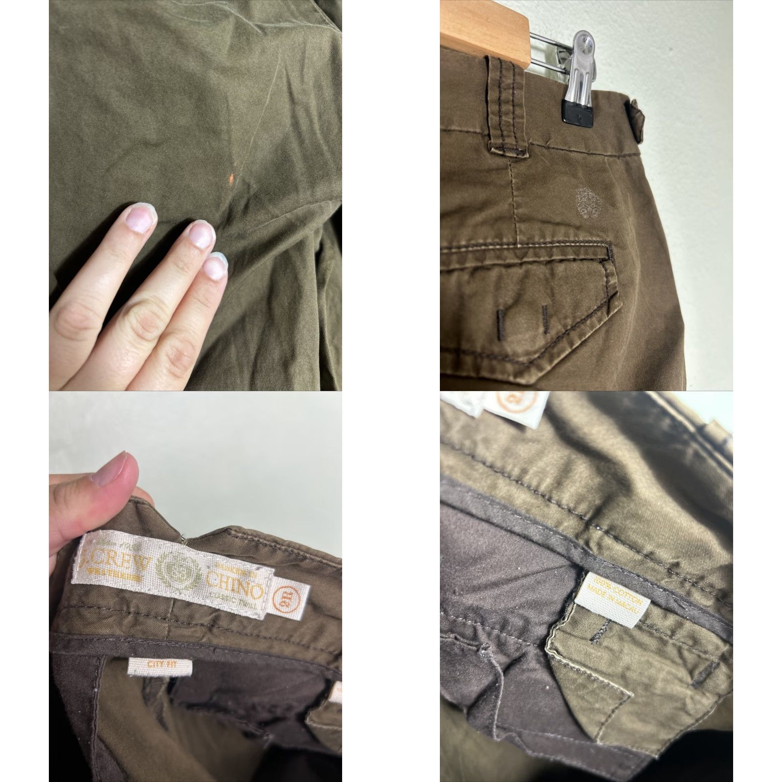 J.Crew J Crew Womens Chino Classic Twill Brown Pants Wide Leg 30x2 Size 2 Regular Size 26" / US 2 / IT 38 - 9 Thumbnail